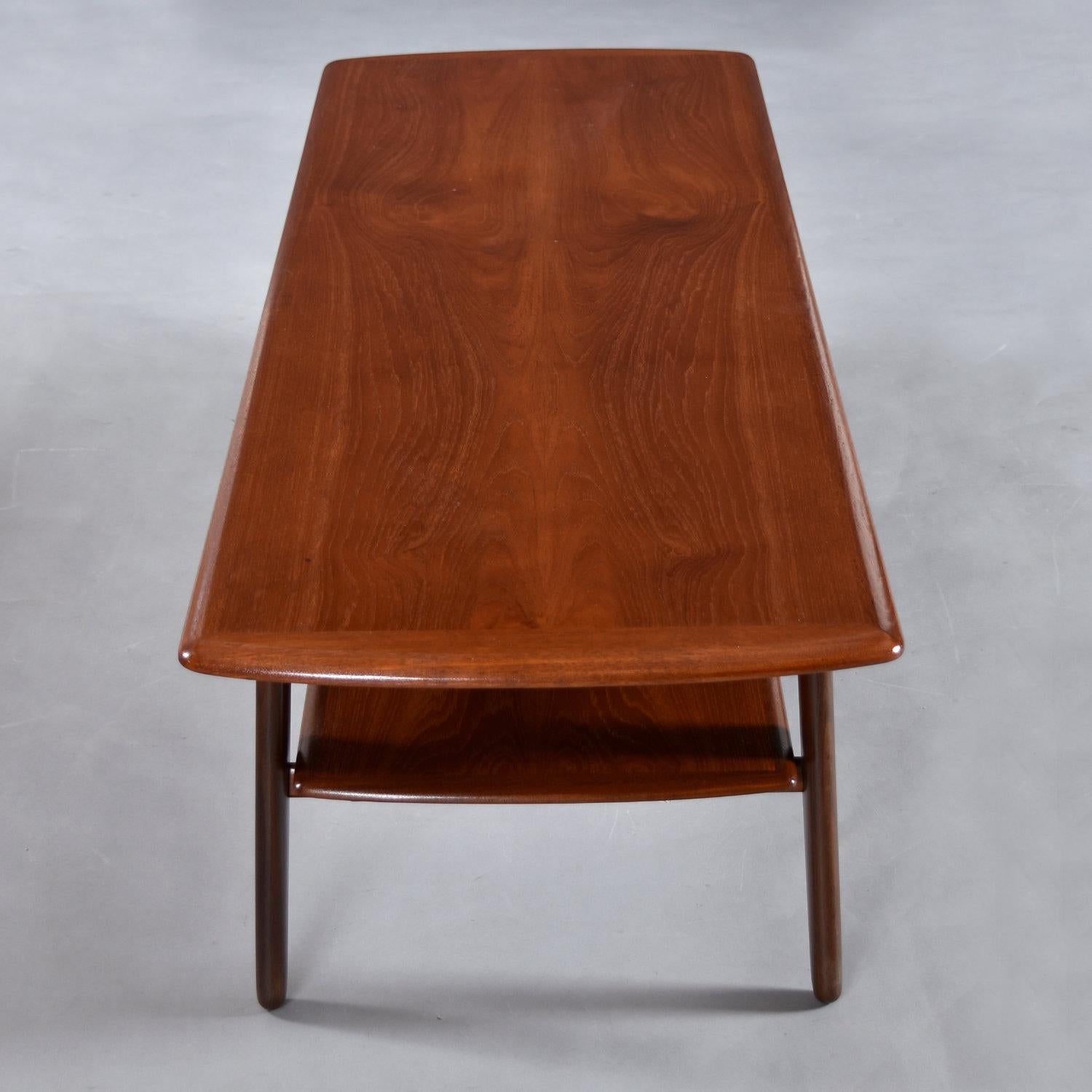Svend Madsen Danish Teak Coffee Table with Lower Shelf 7