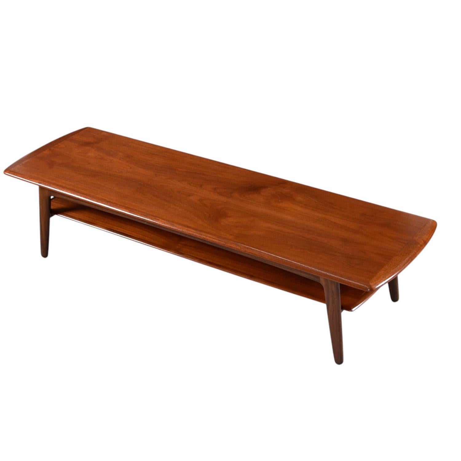 Svend Madsen Danish Teak Coffee Table with Lower Shelf In Good Condition In Chattanooga, TN