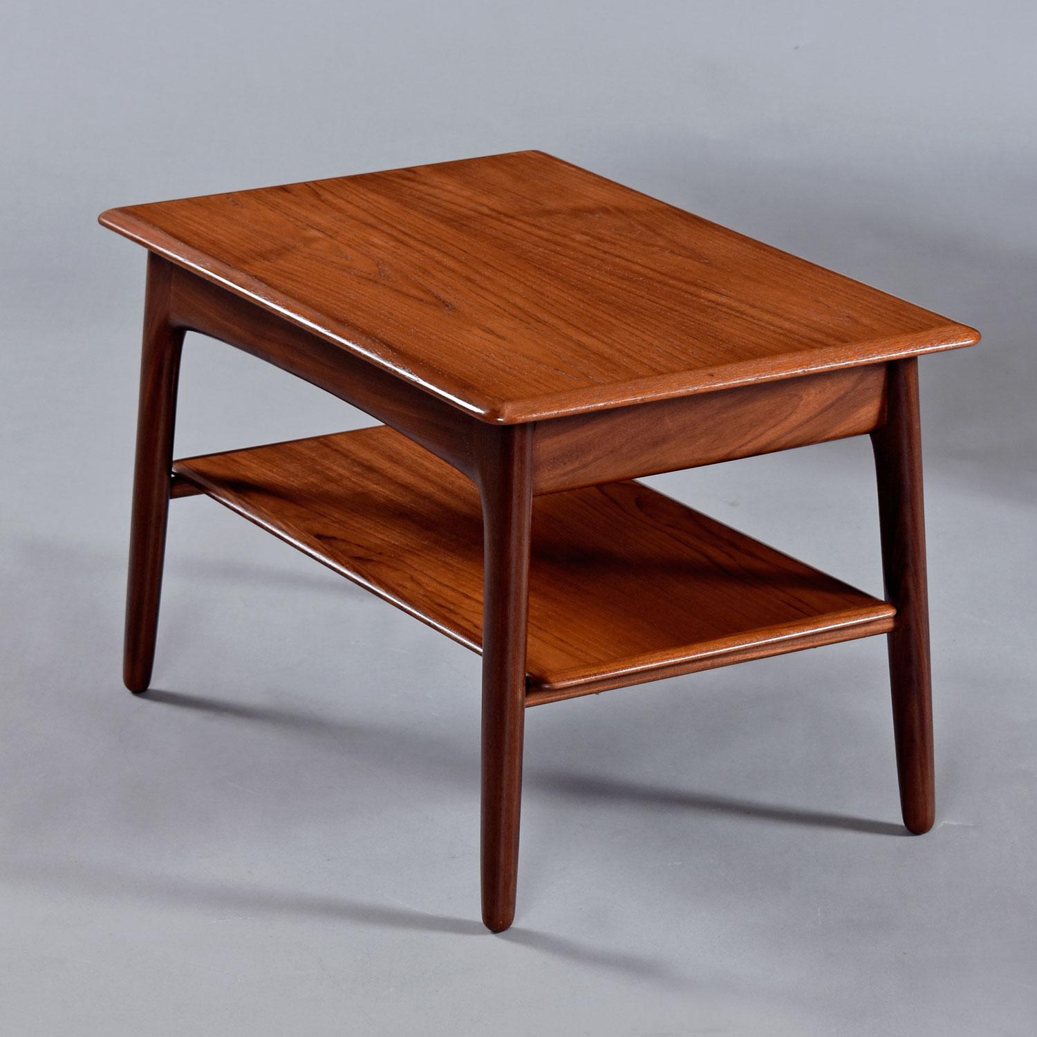 Mid-20th Century Svend Madsen for Karl Lindegaard Danish Teak End Tables Set For Sale