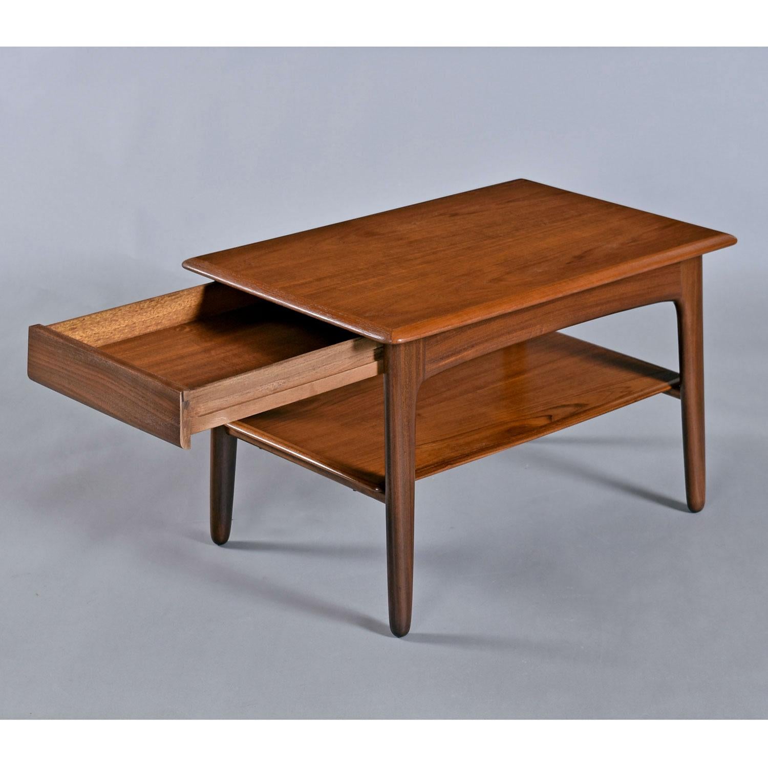 Svend Madsen for Karl Lindegaard Danish Teak End Tables Set For Sale 2