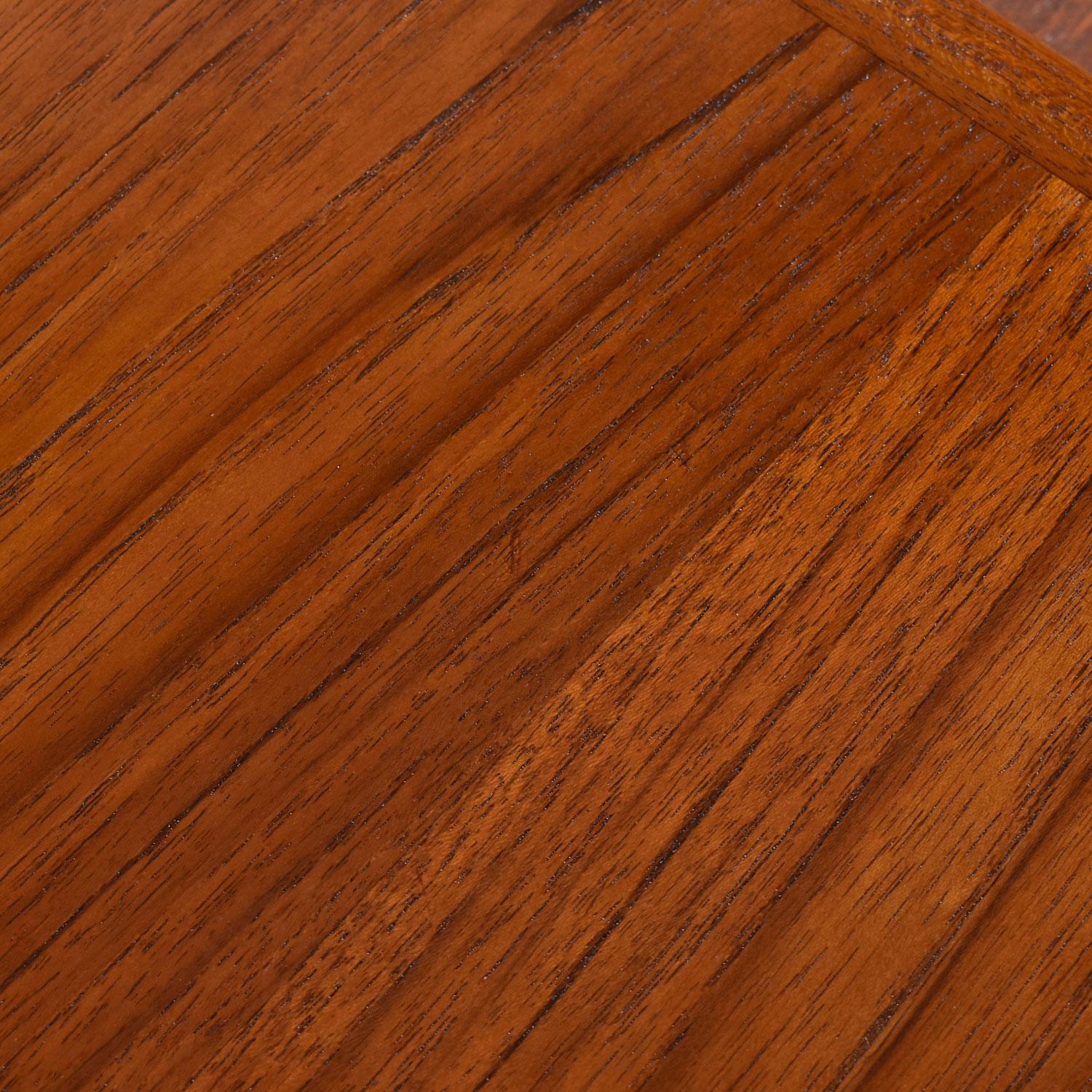 Svend Madsen for Karl Lindegaard Danish Teak End Tables Set For Sale 3