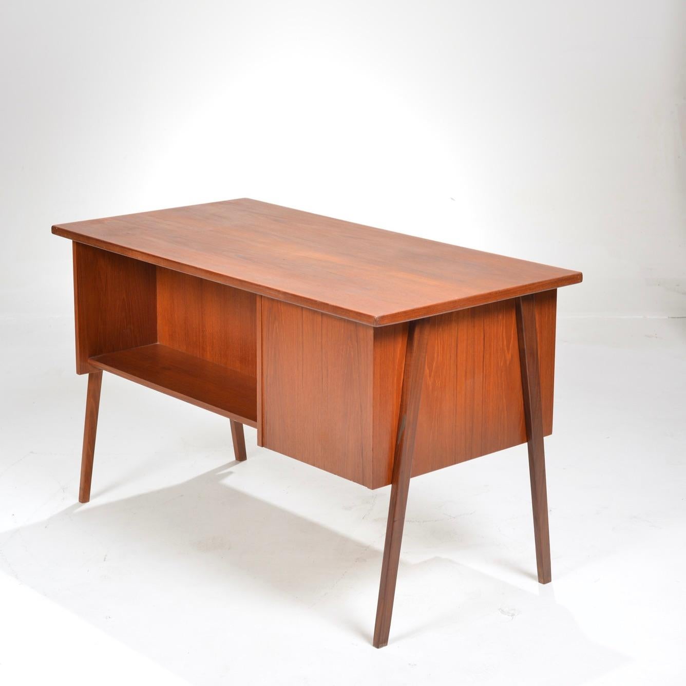 Svend Madsen Modern Danish Teak Desk 1