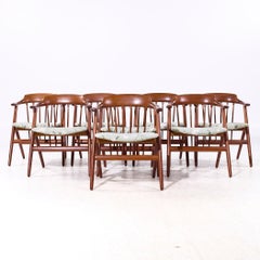 Svend Madsen Style Mid Century Danish Teak Dining Chairs - Set of 8