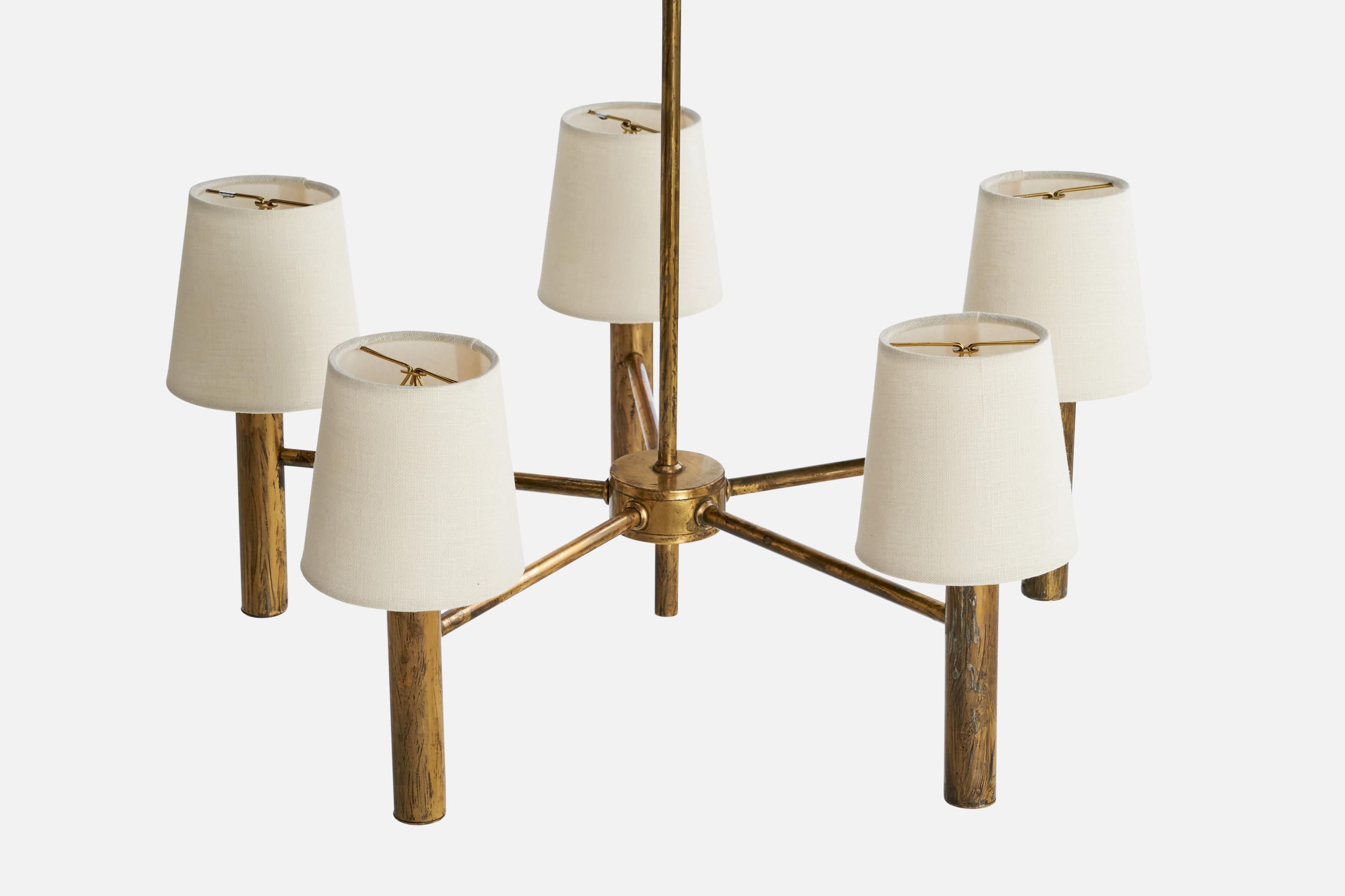 Svend Mejlstrøm, Lampadario, Ottone, Fabrice, Danimarca, anni '60 In condizioni buone in vendita a High Point, NC