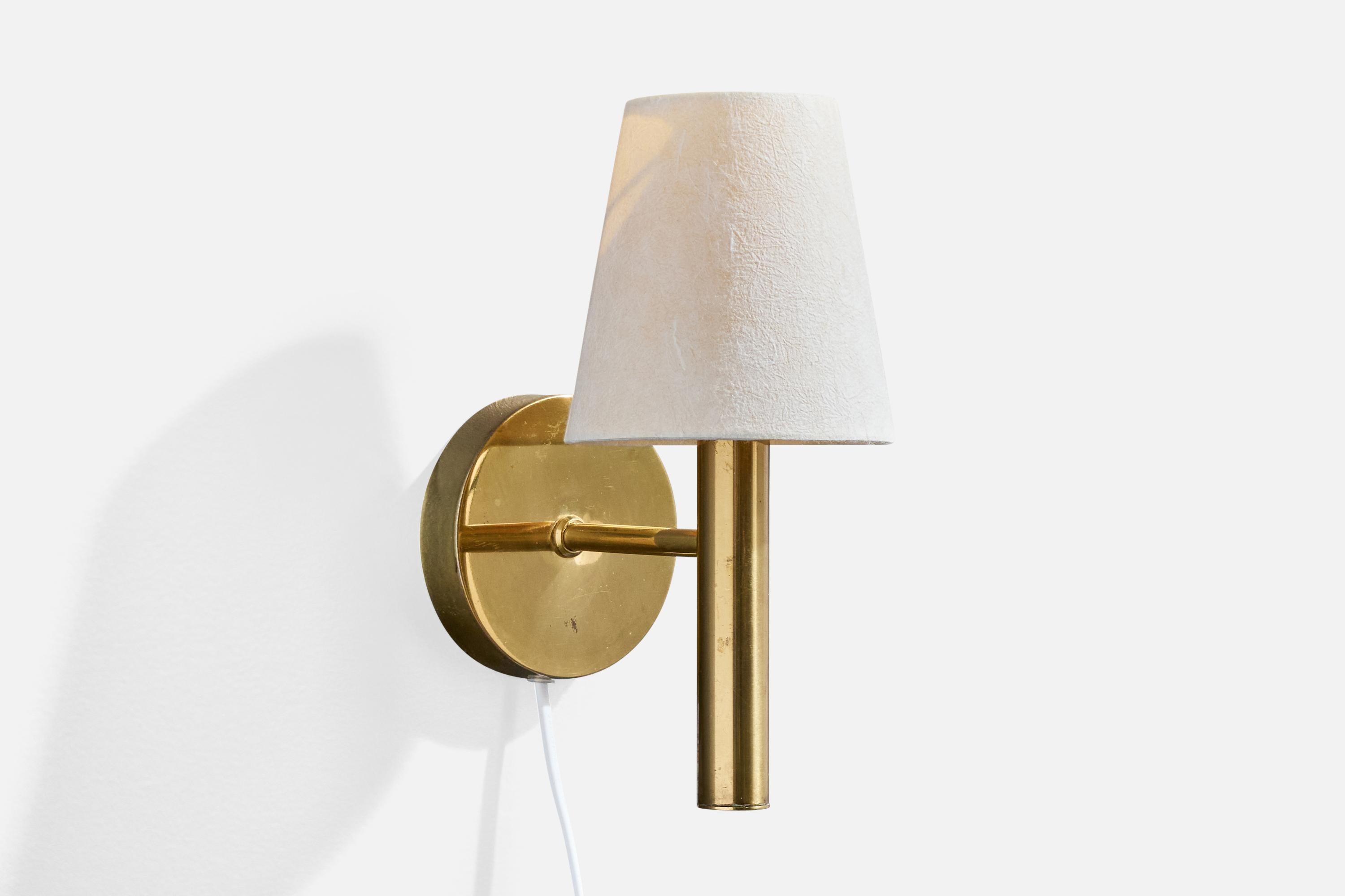 Svend Mejlstrøm, Apliques, Latón, Papel, Dinamarca, Años 50 Danés en venta