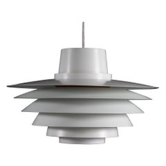 Svend Middelboe Verona Pendent Light of Metal by Nordisk Solar Denmark 1980s