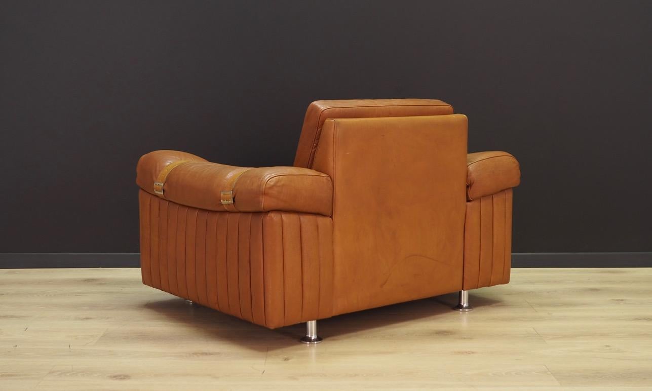 Svend Skipper Brown Leather Armchair 1960s Vintage For Sale 4