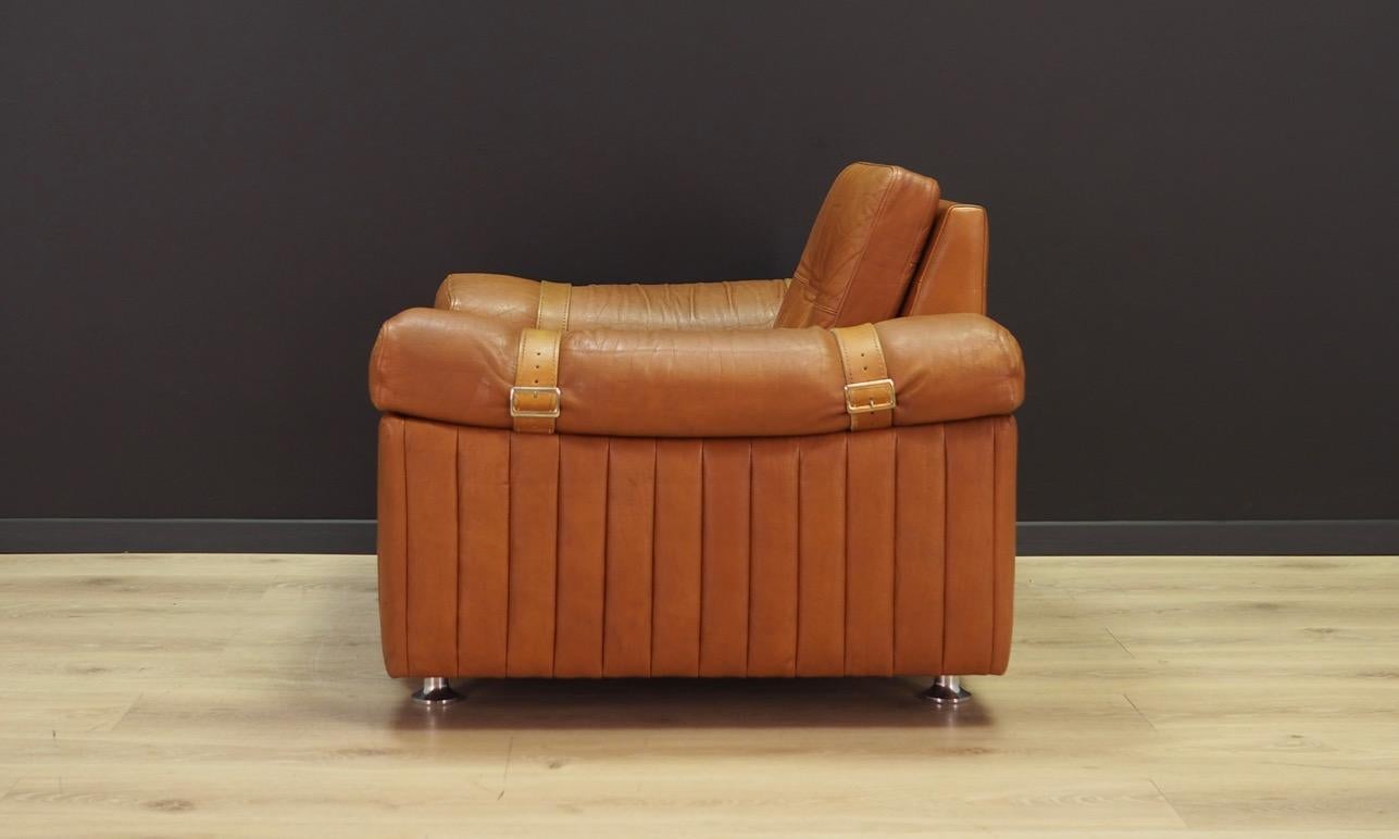 Svend Skipper Brown Leather Armchair 1960s Vintage For Sale 6