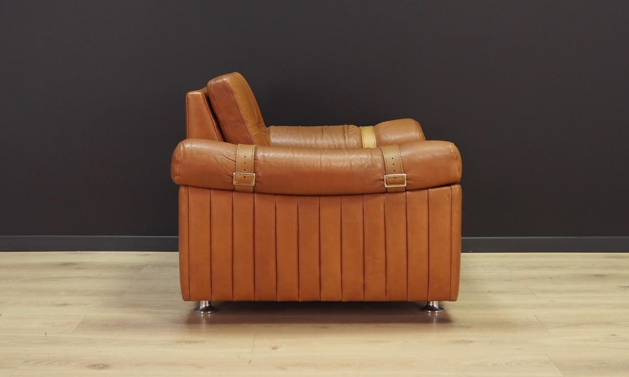 Other Svend Skipper Brown Leather Armchair 1960s Vintage For Sale