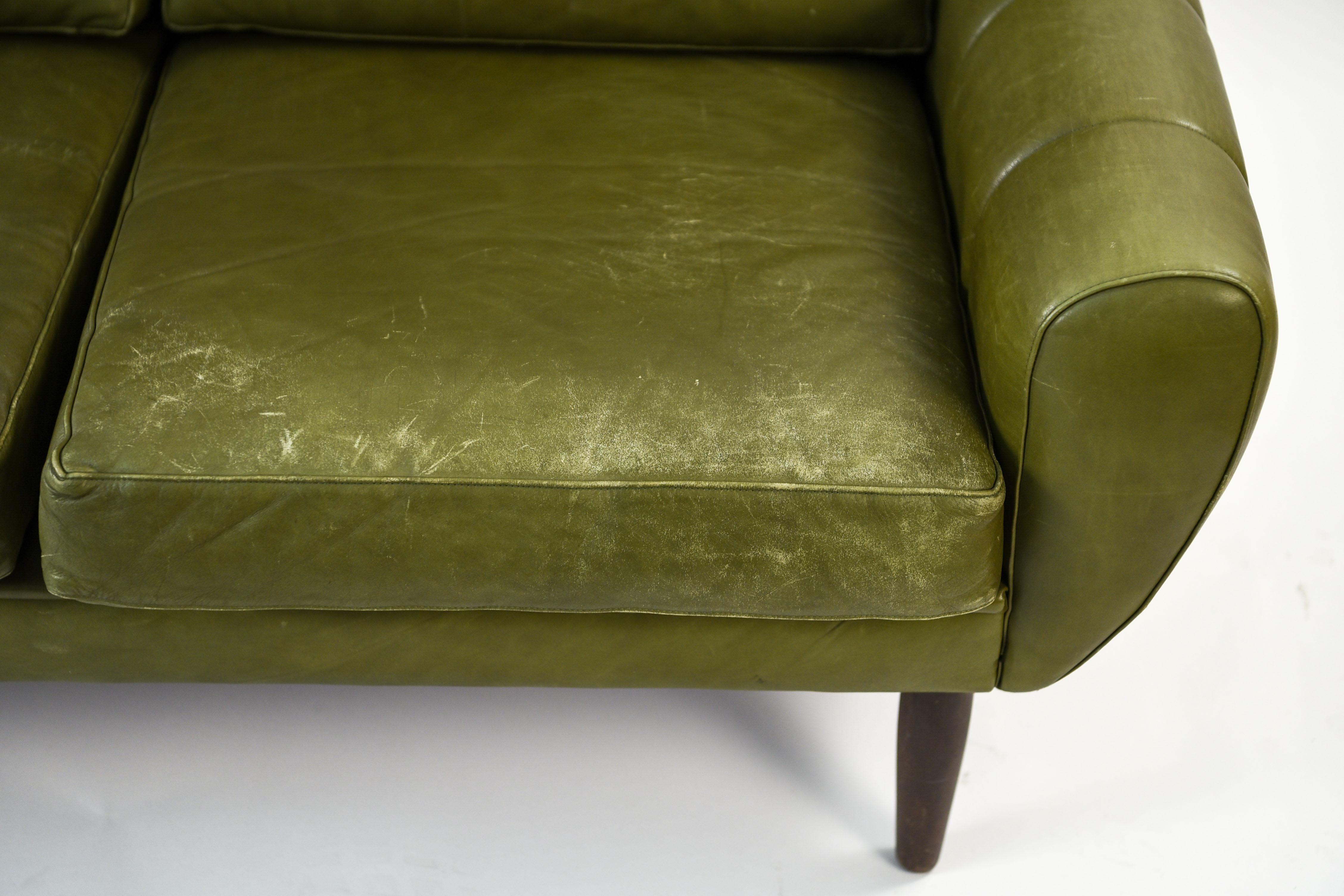 Svend Skipper Danish Midcentury Leather Sofa 2