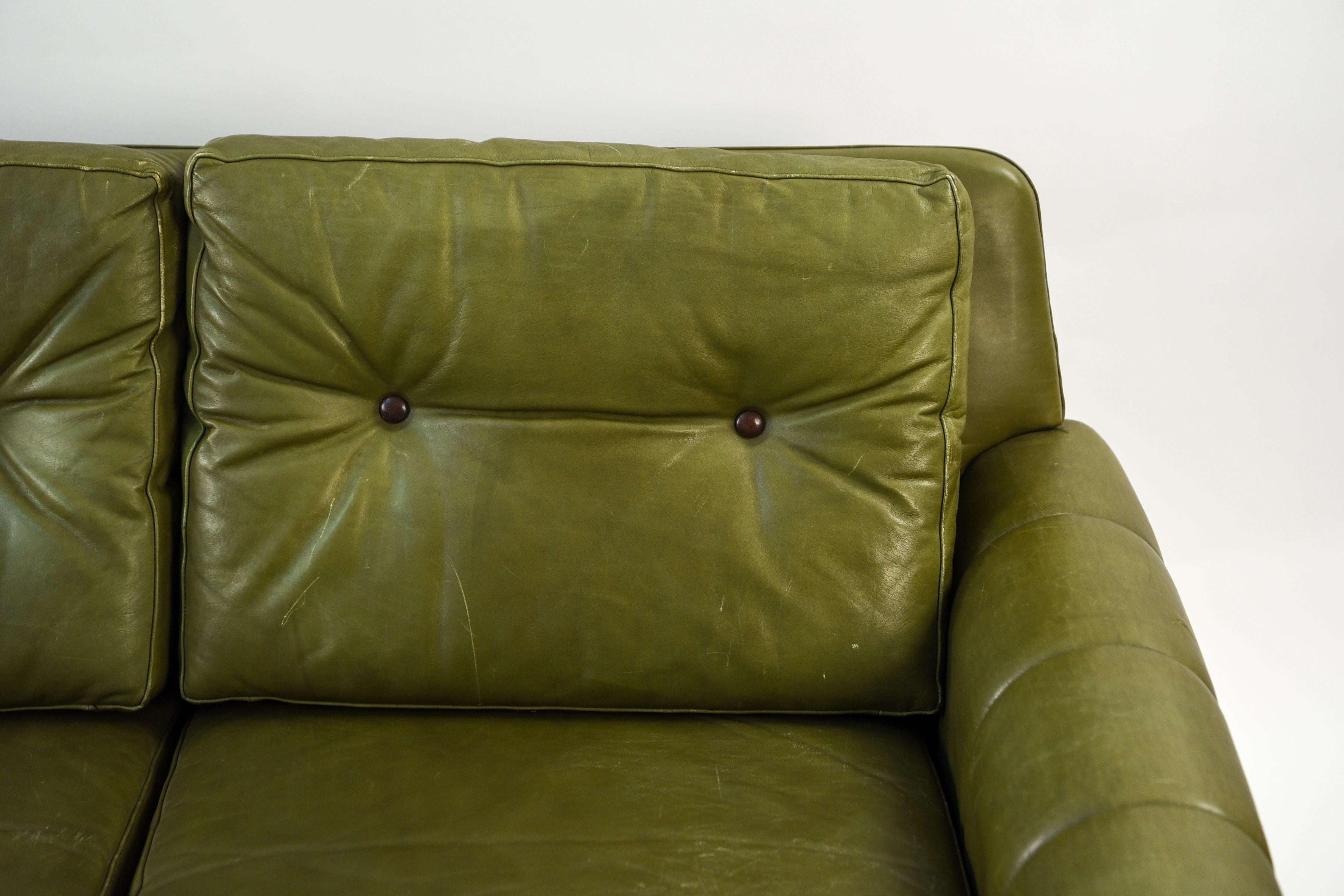 Svend Skipper Danish Midcentury Leather Sofa 3