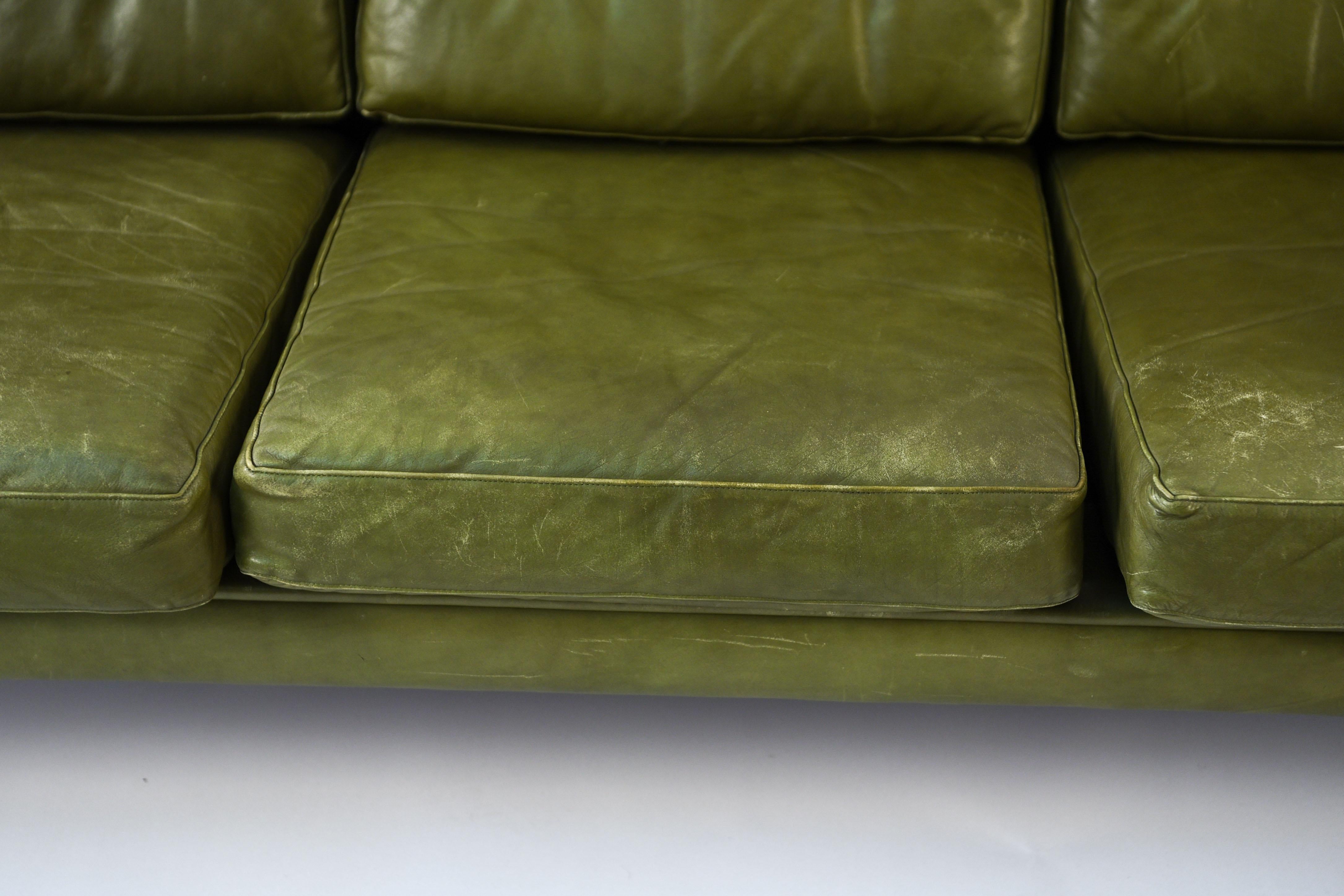 Svend Skipper Danish Midcentury Leather Sofa 4