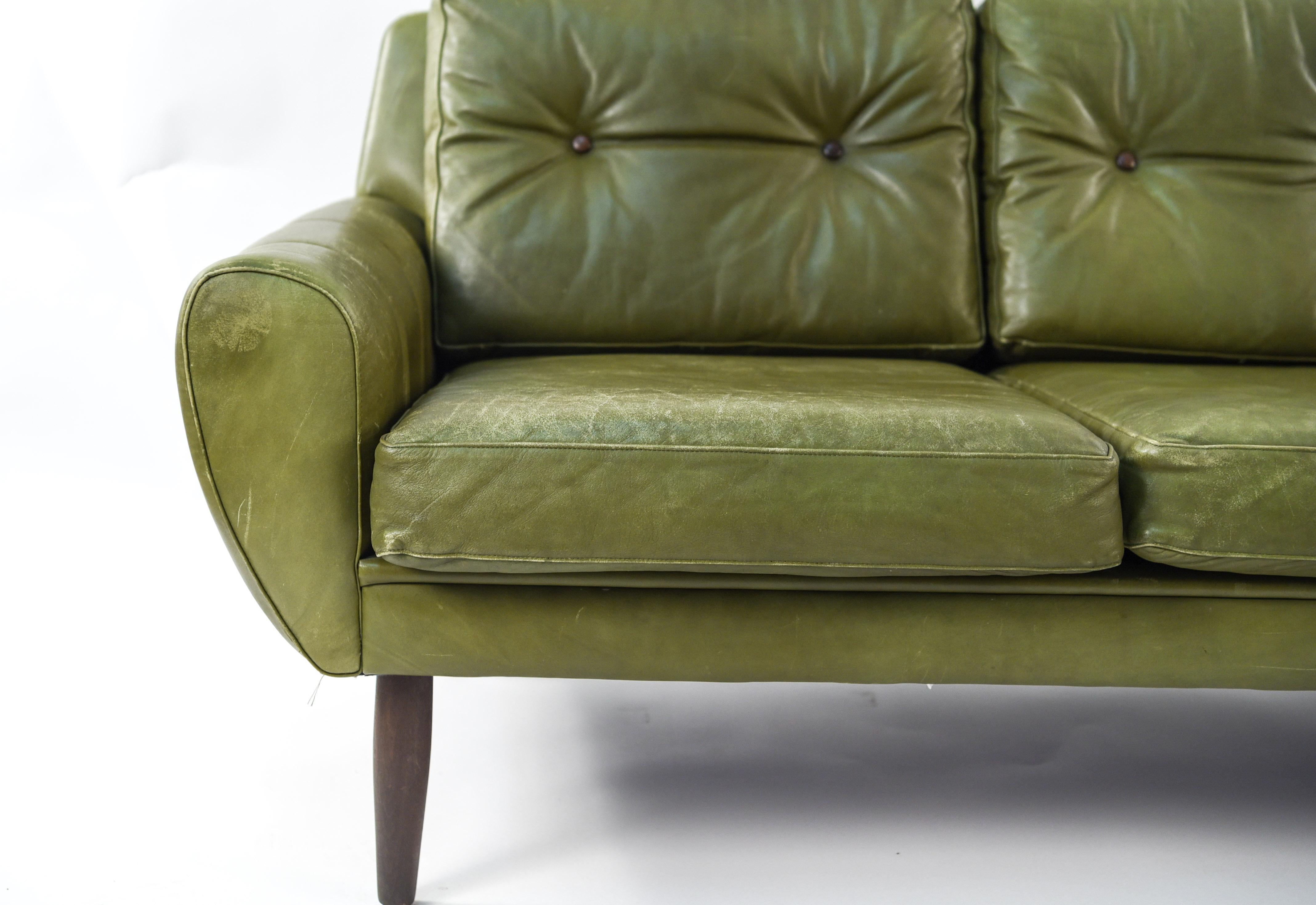 Svend Skipper Danish Midcentury Leather Sofa 5