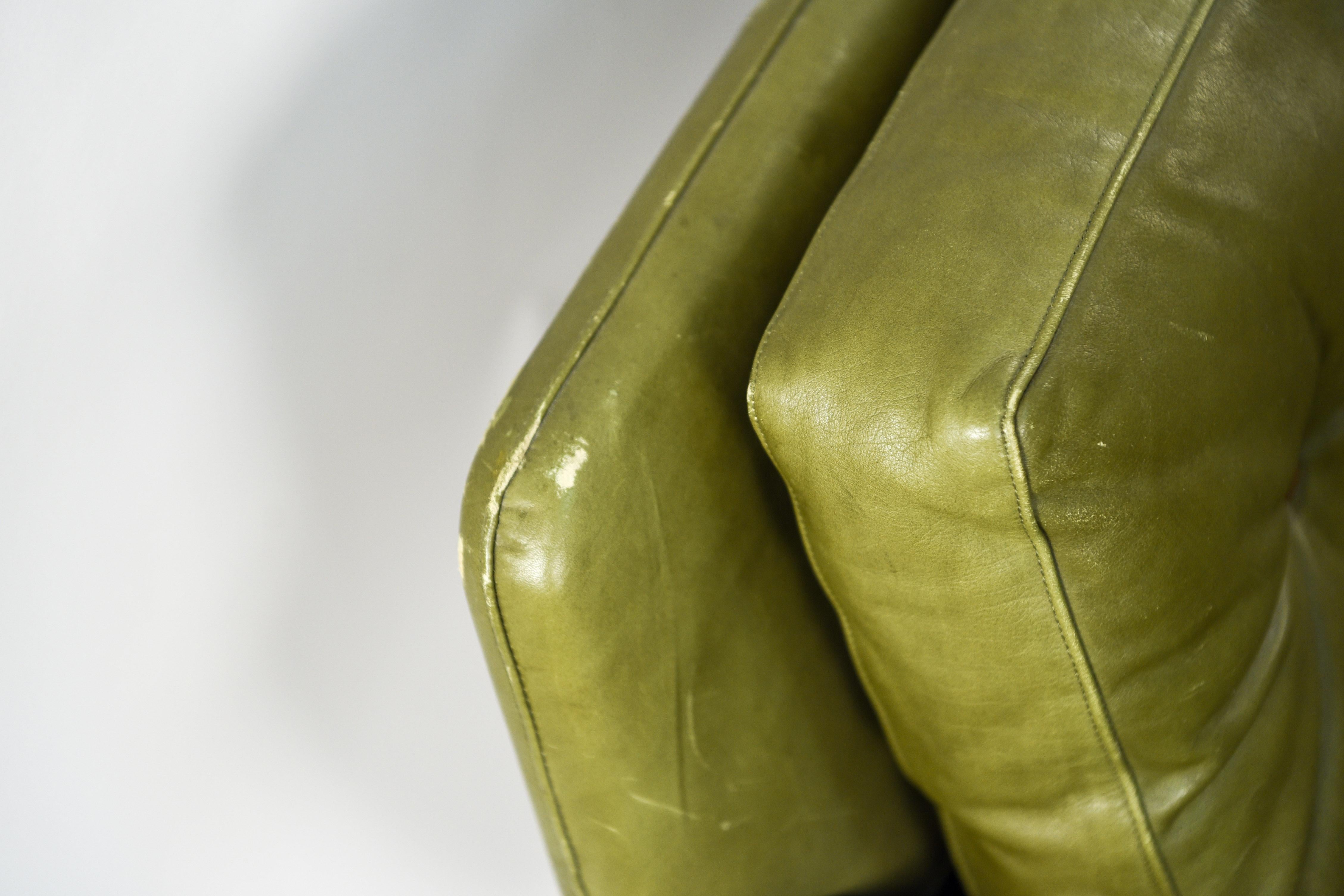 Mid-20th Century Svend Skipper Danish Midcentury Leather Sofa