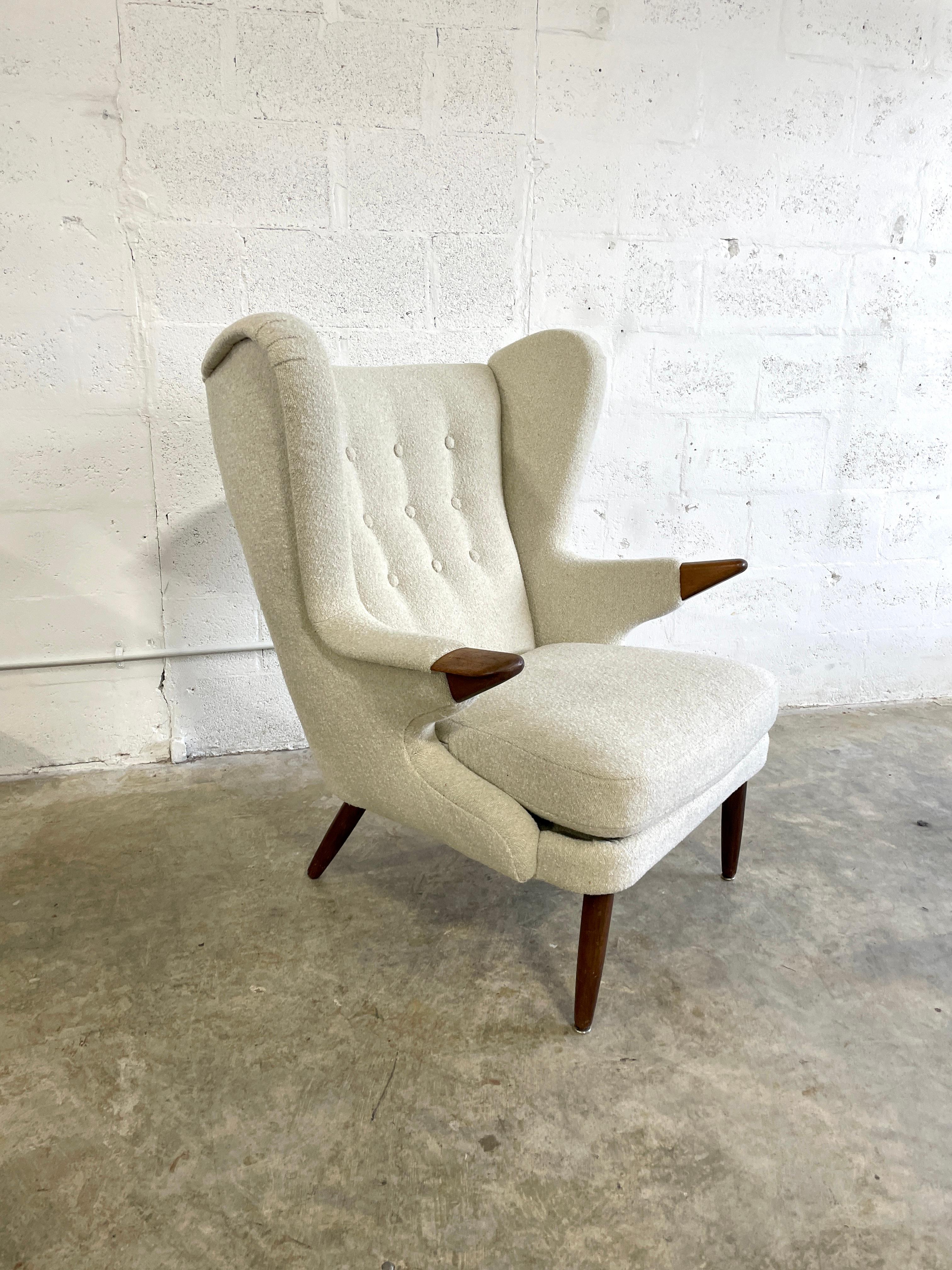 Svend Skipper Model 91 Danish Modern Wingback Lounge Chair For Sale 1