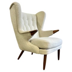 Vintage Svend Skipper Model 91 Danish Modern Wingback Lounge Chair