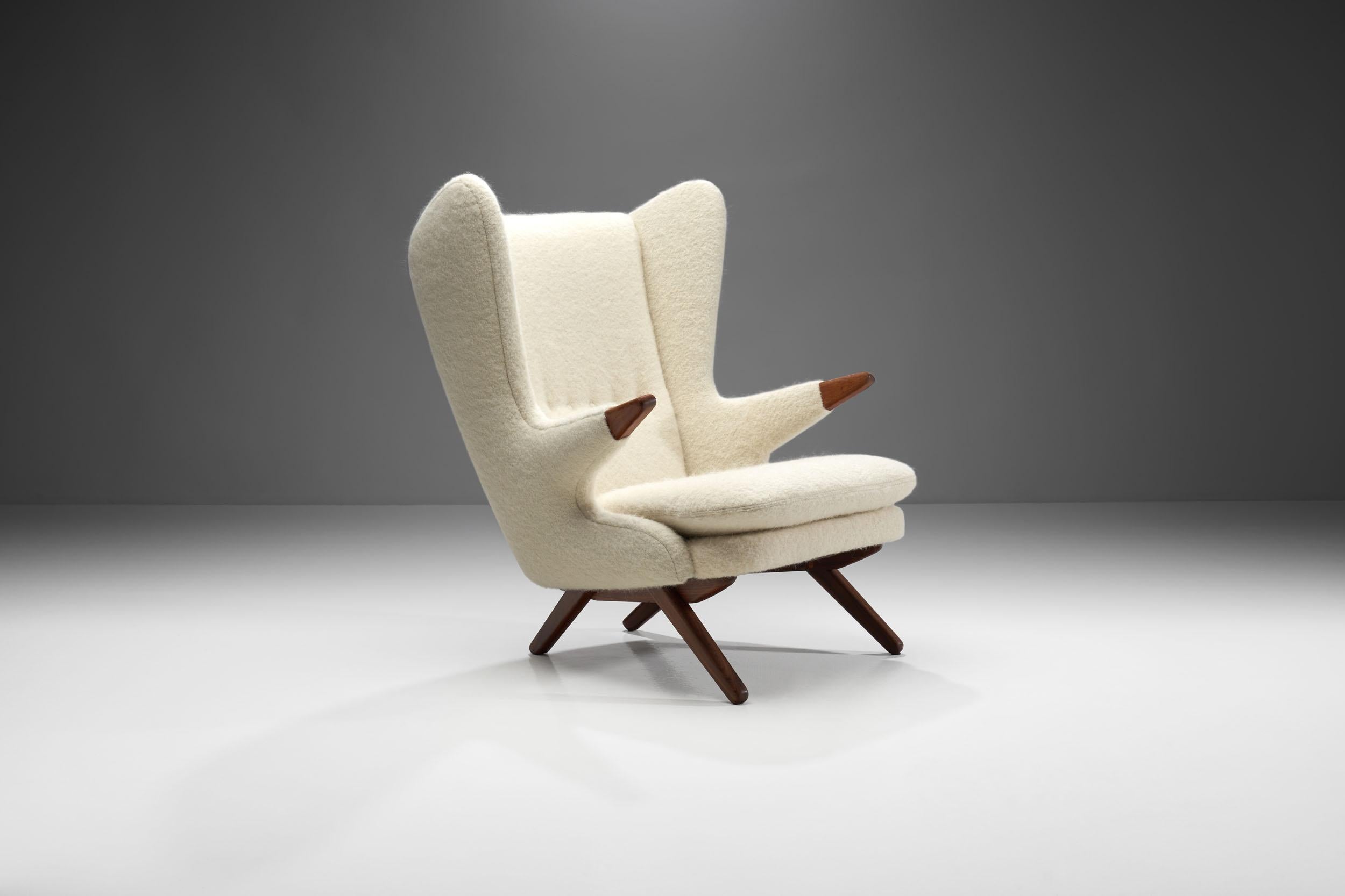 Wool Svend Skipper “Model 91” Easy Chair for Skippers Møbler, Denmark 1960s