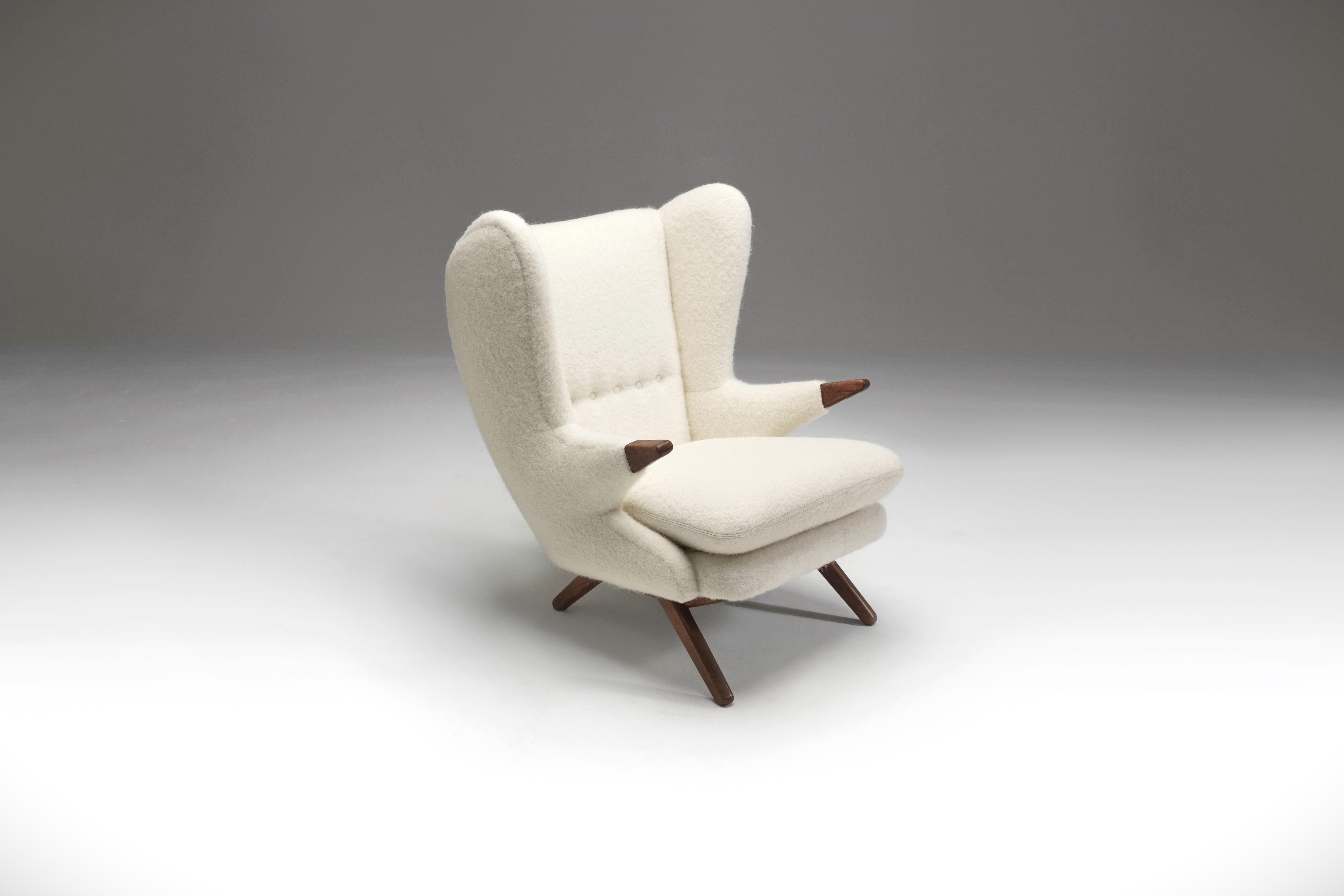 Scandinavian Modern Svend Skipper “Model 91” Lounge Chair, Denmark 1960s