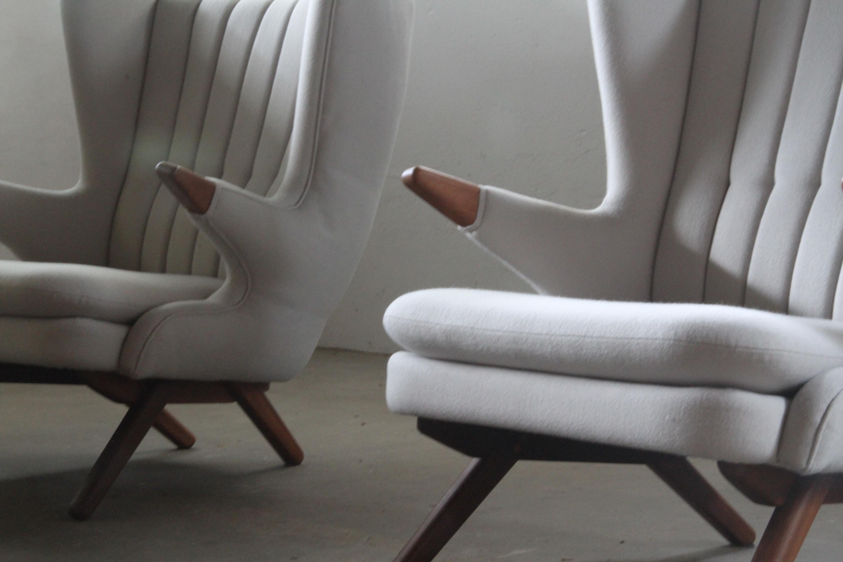 Mid-Century Modern Svend Skipper “Model 91” Lounge Chair for Skippers Møbler, Denmark 1960s