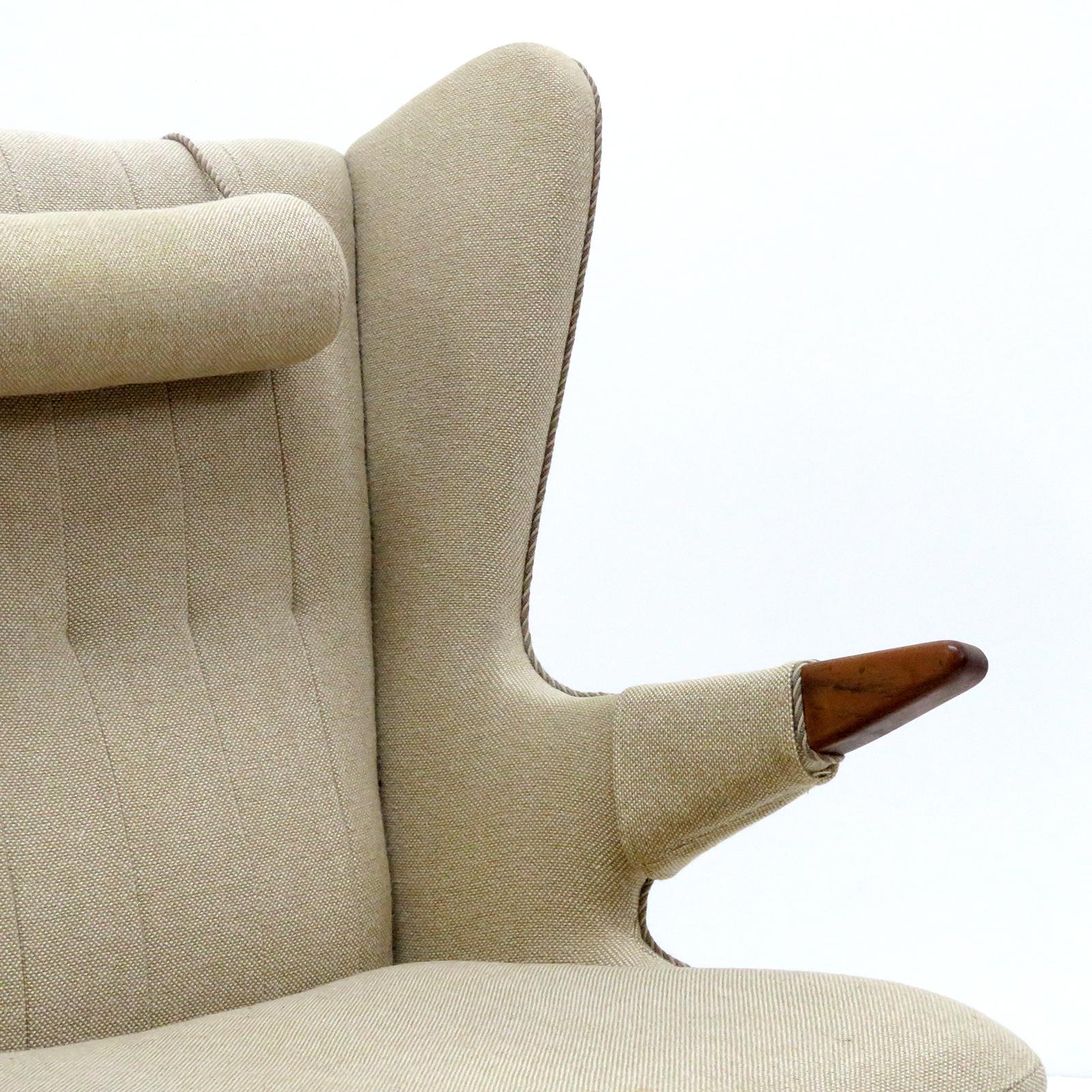 Svend Skipper 'Model 91' Wingback Lounge Chair, 1950 1