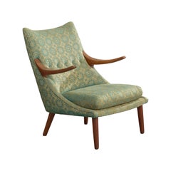 Svend Skipper, Prototipo di sedia da salotto, teak, tessuto, Danimarca, anni '50