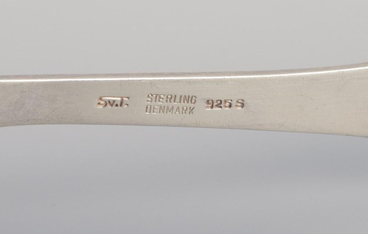Mid-20th Century Svend Toxværd, Danish Silversmith, Serving Spoon in Sterling Silver, 1930-1940s For Sale
