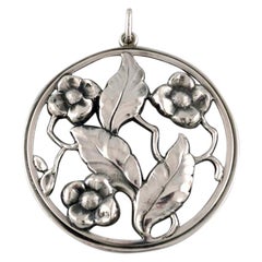 Svend Weihrauch for Franz Hingelberg, Aarhus, Sterling Silver Large Pendant