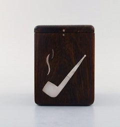 Svend Weihrauch pour Franz Hingelberg:: Danemark:: Pot à tabac en bois de rose