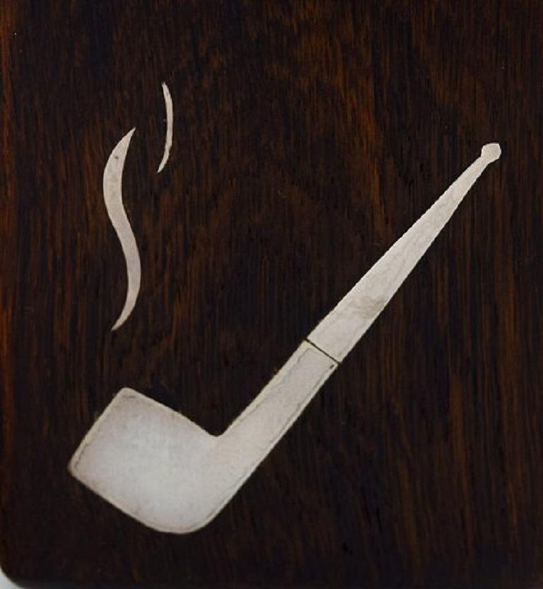 20ième siècle Svend Weihrauch pour Franz Hingelberg:: Danemark:: Pot à tabac en bois de rose en vente