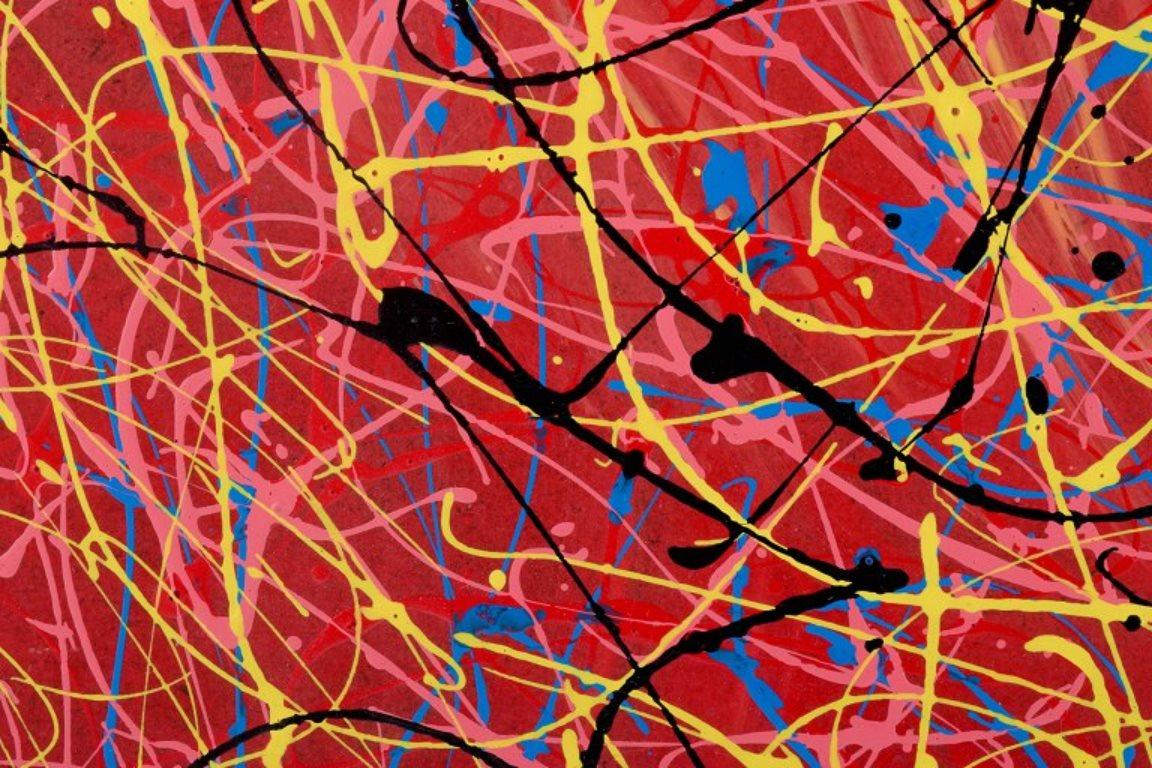 Svens Aage Krogstrup, artista danés. Composición abstracta. Óleo sobre tabla. Otro en venta