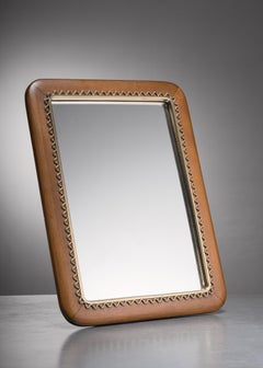 Svensk Hemslöjd wood and brass table or wall mirror