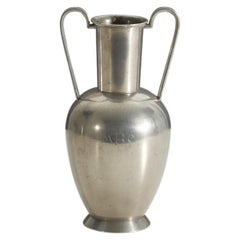 Svenskt Tenn, Engraved Vase or Trophy, Pewter, Sweden, C. 1935