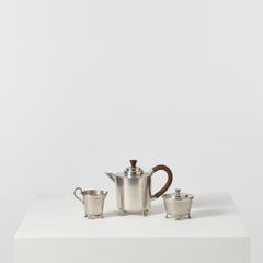 Kaffeeservice „Funkis“ von Svenskt Tenn für Nordiska Juvelaktiebolaget – Schweden, 1933