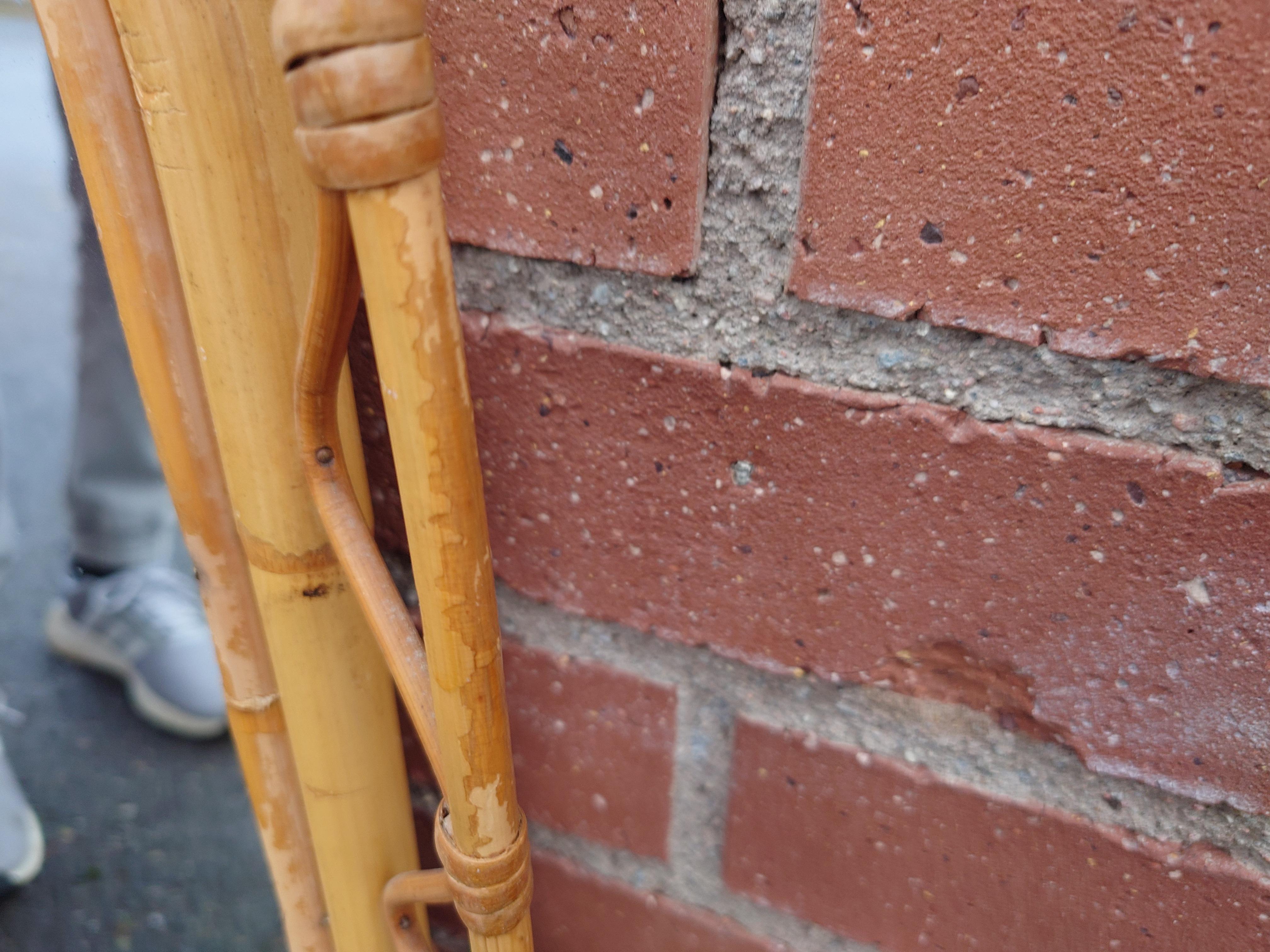 Svenskt Tenn Espejo de pared orgánico Josef Frank Ratán/mimbre , Bambú Años 50 en venta 6