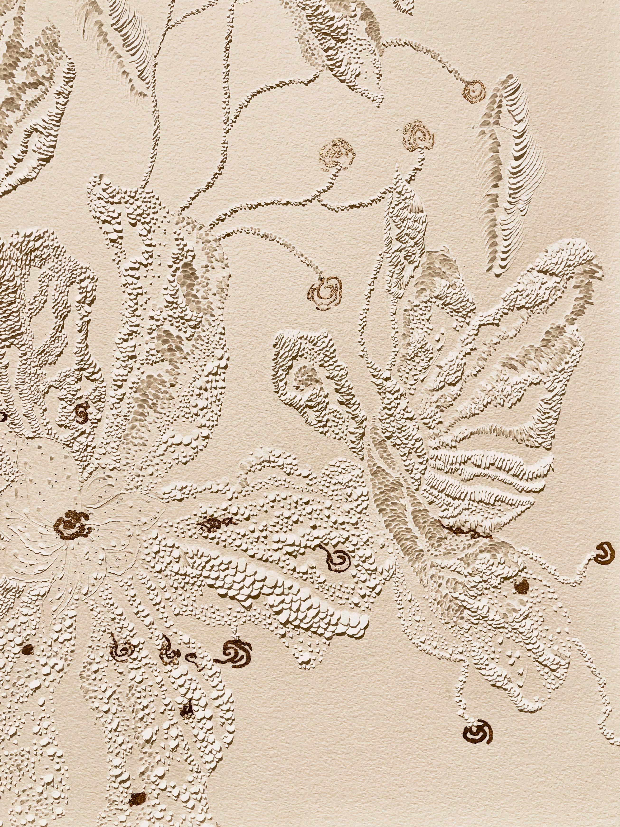 MURMURE DE LA TERRE- Bajo relieve sobre papel en venta 1