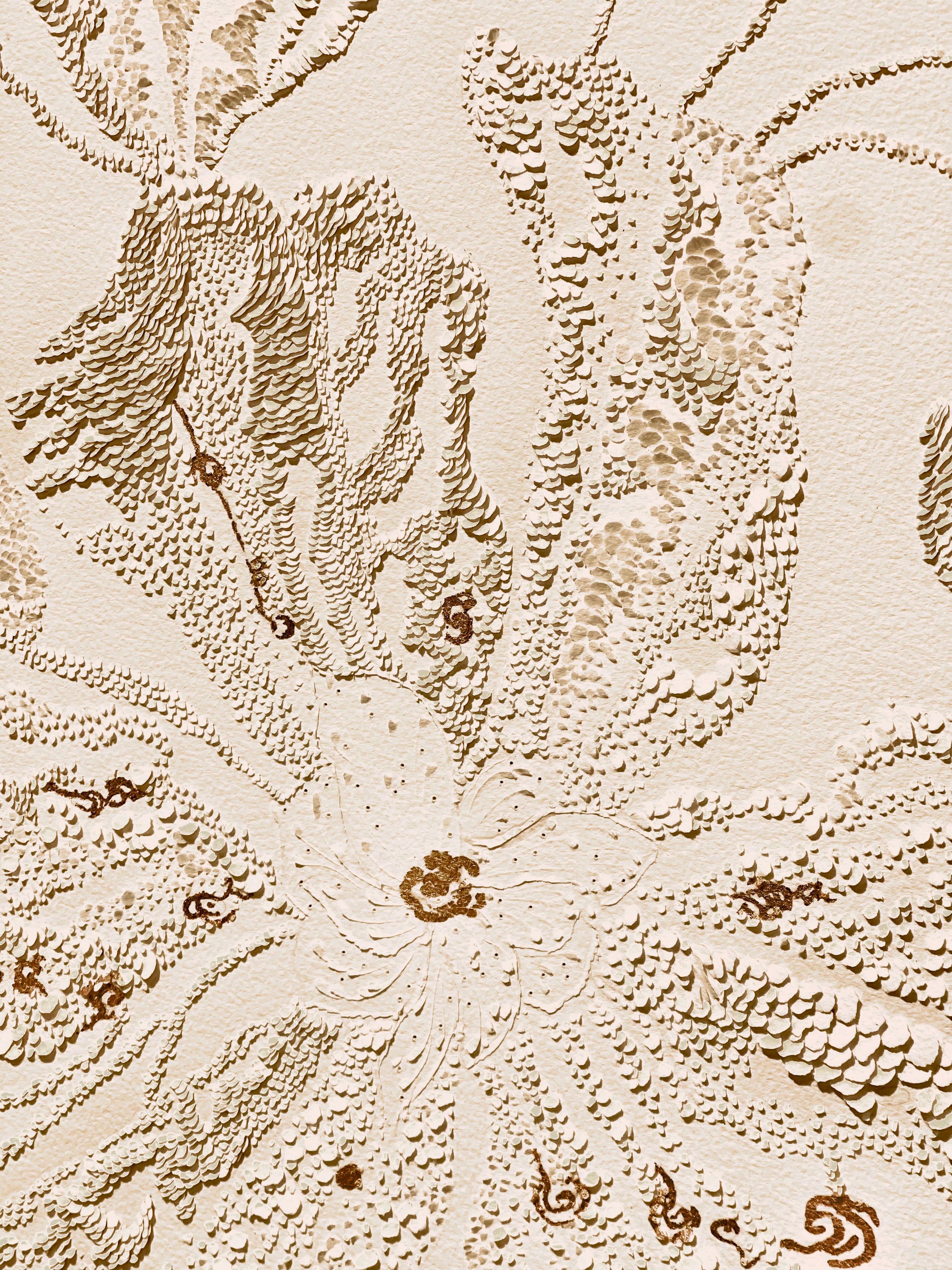 MURMURE DE LA TERRE- Bajo relieve sobre papel en venta 2