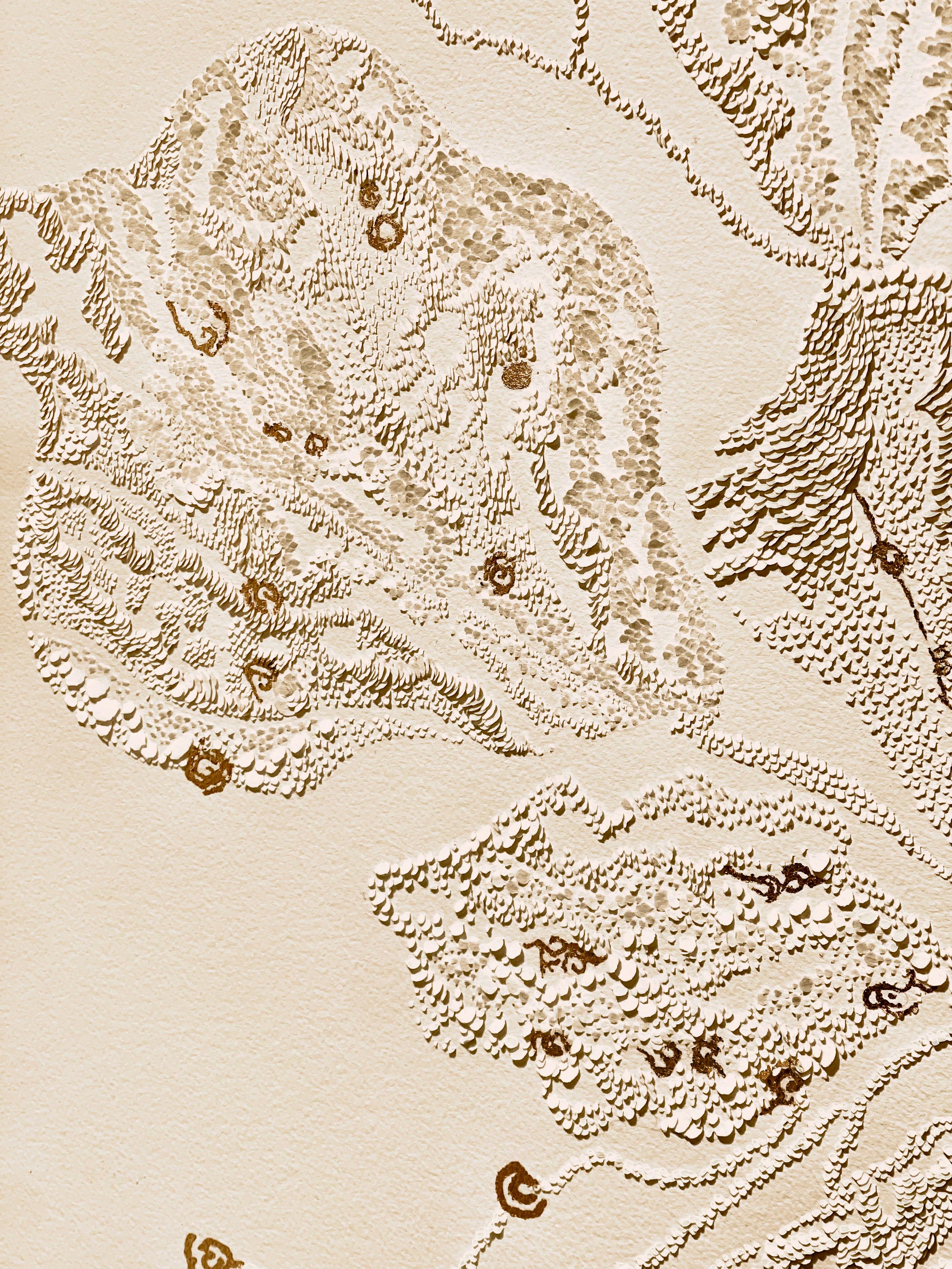 MURMURE DE LA TERRE- Bajo relieve sobre papel en venta 3