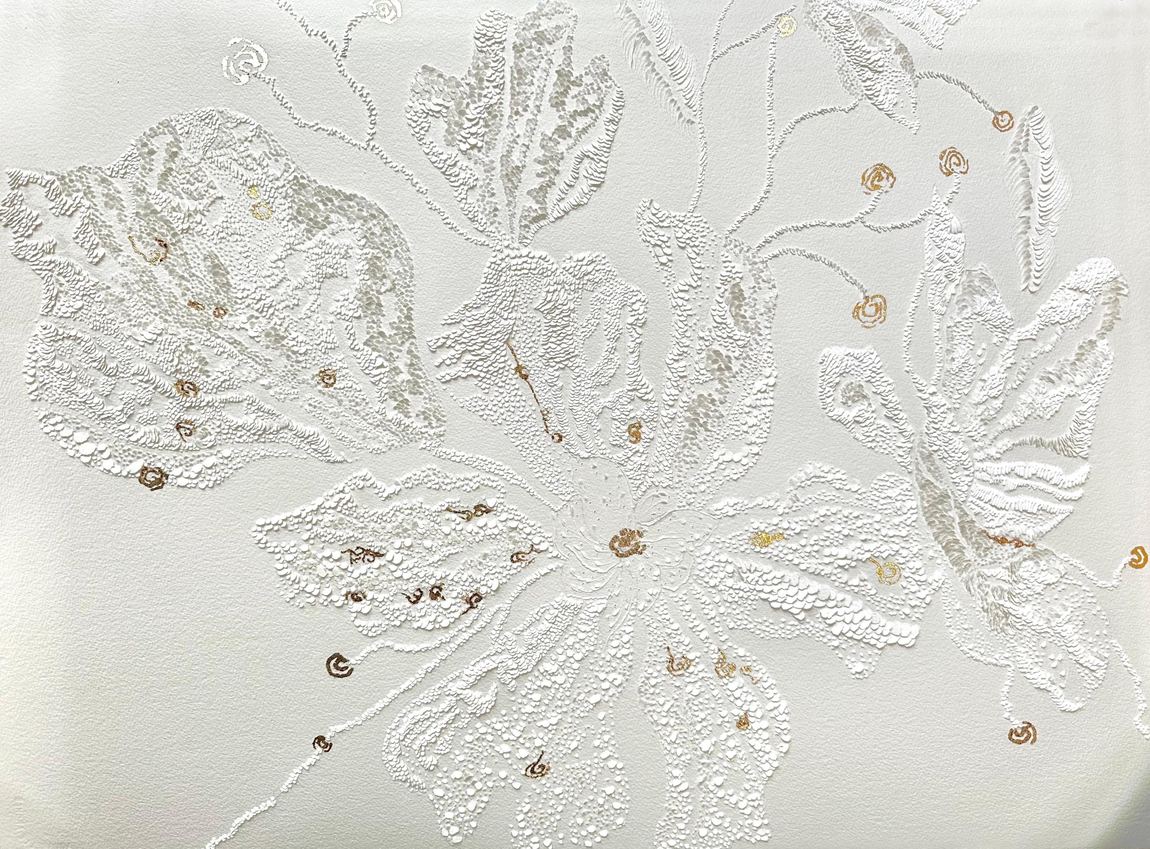 MURMURE DE LA TERRE- Bajo relieve sobre papel - Sculpture de Séverine de La Chapelle