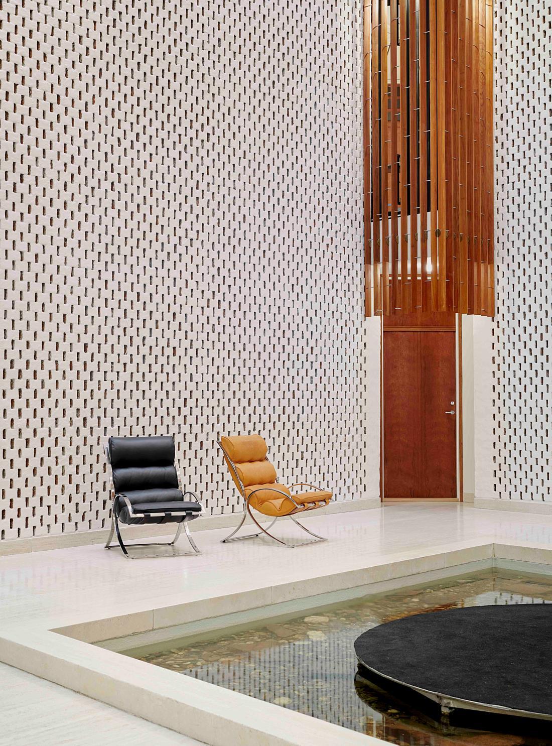 Moderne Sverre Fehn Venezia 01 Fauteuil en cuir de Fjord Fiesta en vente