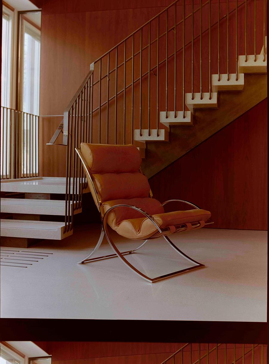 Norvégien Sverre Fehn Venezia 01 Fauteuil en cuir de Fjord Fiesta en vente