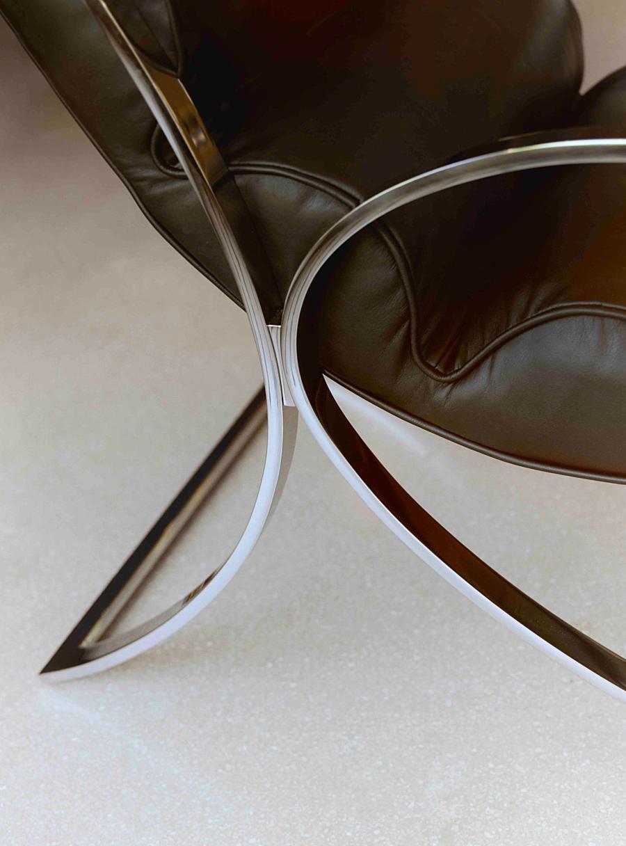 XXIe siècle et contemporain Sverre Fehn Venezia 01 Fauteuil en cuir de Fjord Fiesta en vente
