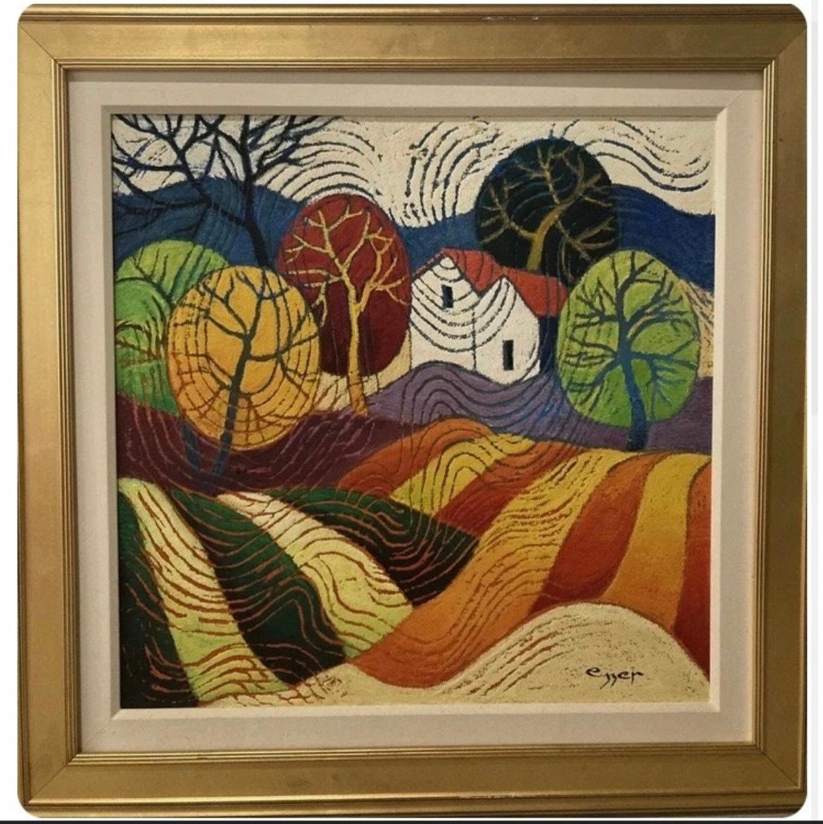 “Whirly forest” - Painting by Sveta Esser
