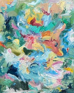 "Joy 1" Colorful Vibrant Contemporary Abstract by Sveta Hessler