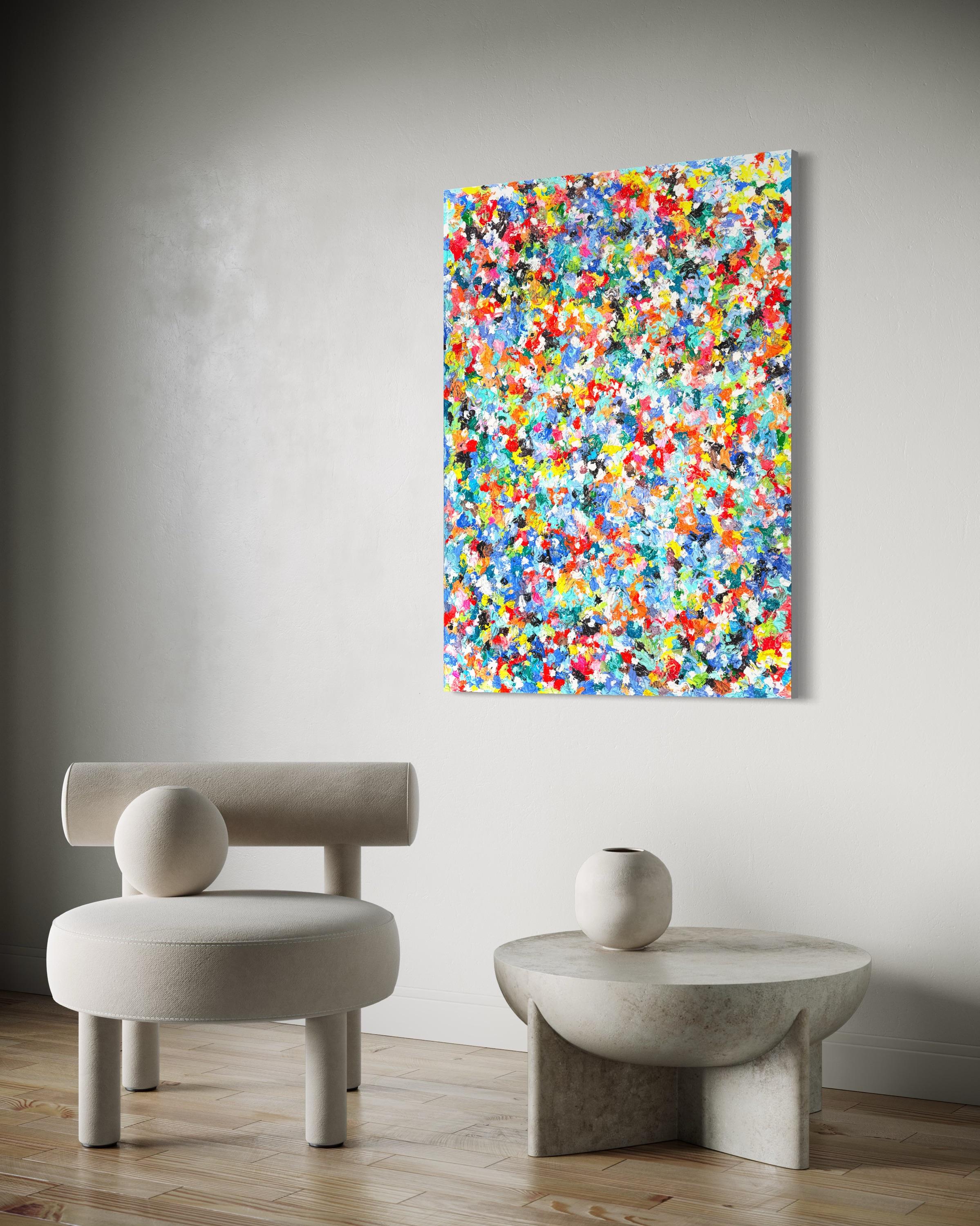 'Amore per il prato' di Sveta Hessler - Pittura acrilica dai colori vivaci e strutturati 8