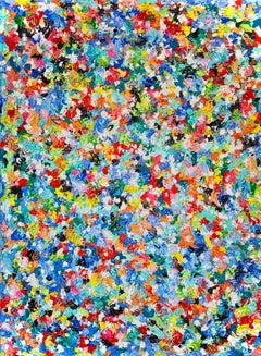 'Amore per il prato' di Sveta Hessler - Pittura acrilica dai colori vivaci e strutturati