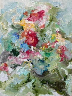 "Almas gemelas 1 y 2" Díptico de Técnica Mixta Abstracto Contemporáneo Colorido