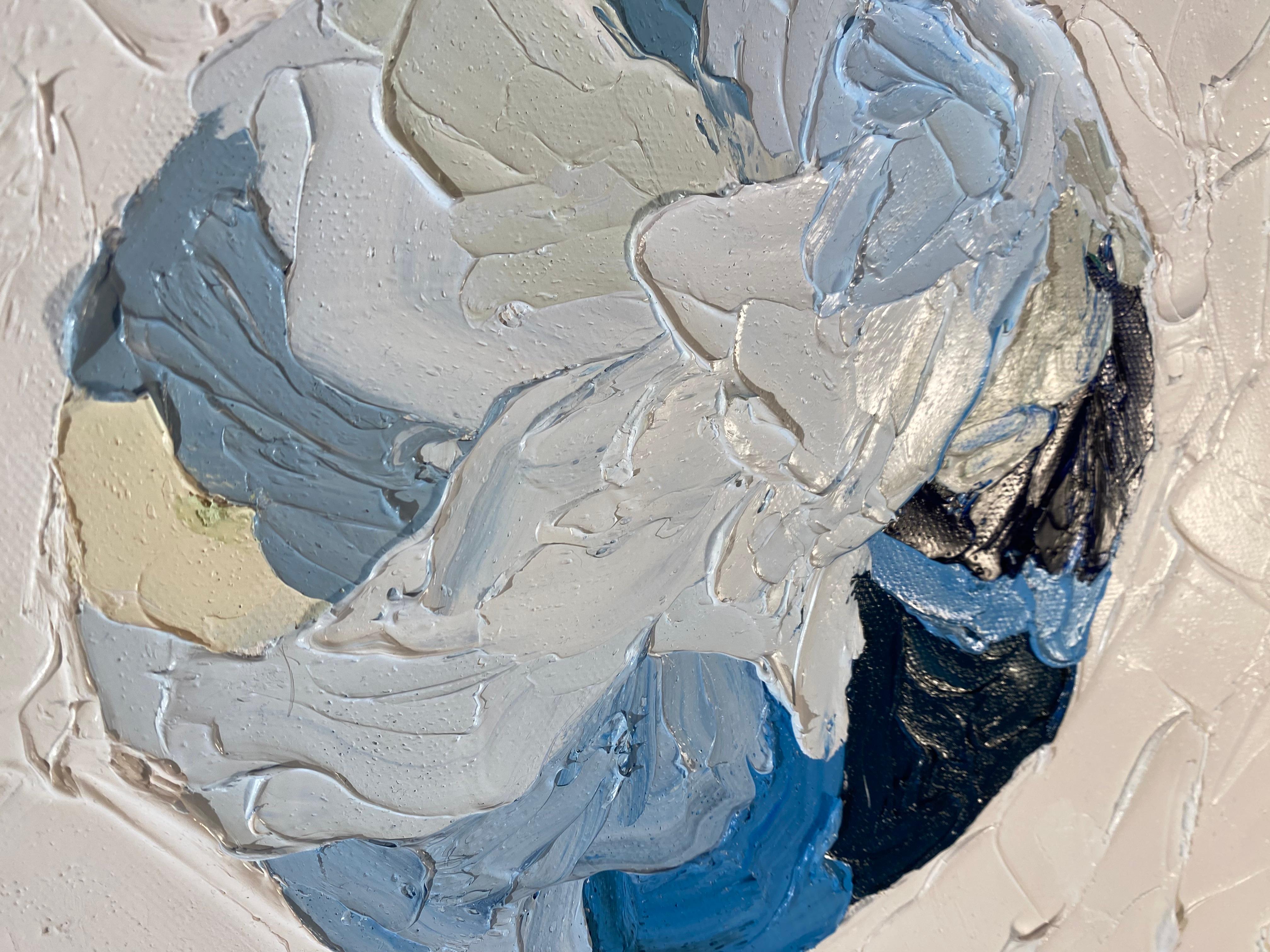 Tranquillità' Pianeti astratti contemporanei - Painting Contemporaneo di Sveta Hessler