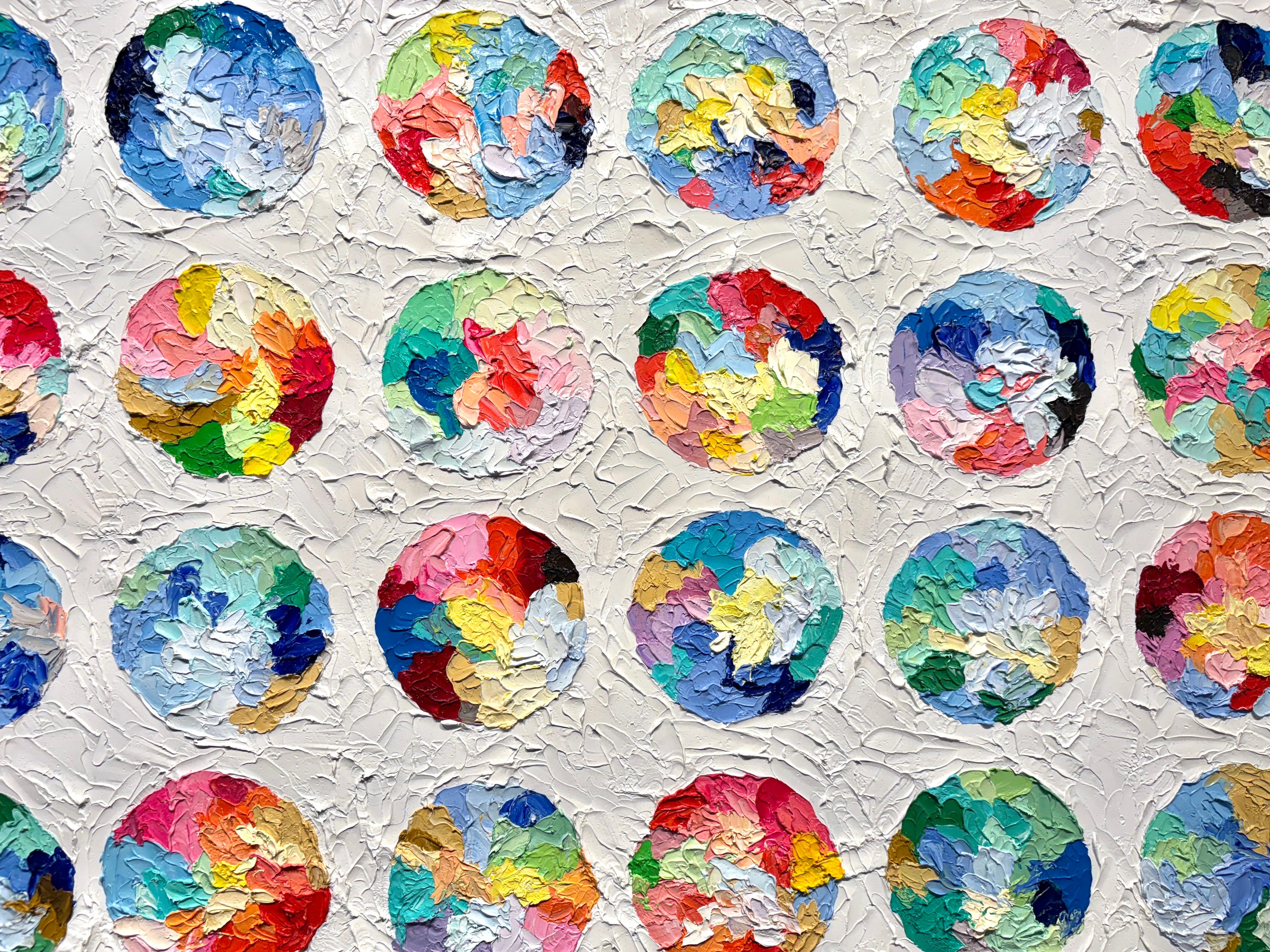 'Vibrazioni tropicali III' di Sveta Hessler - Pittura astratta moderna e dai colori vivaci in vendita 4