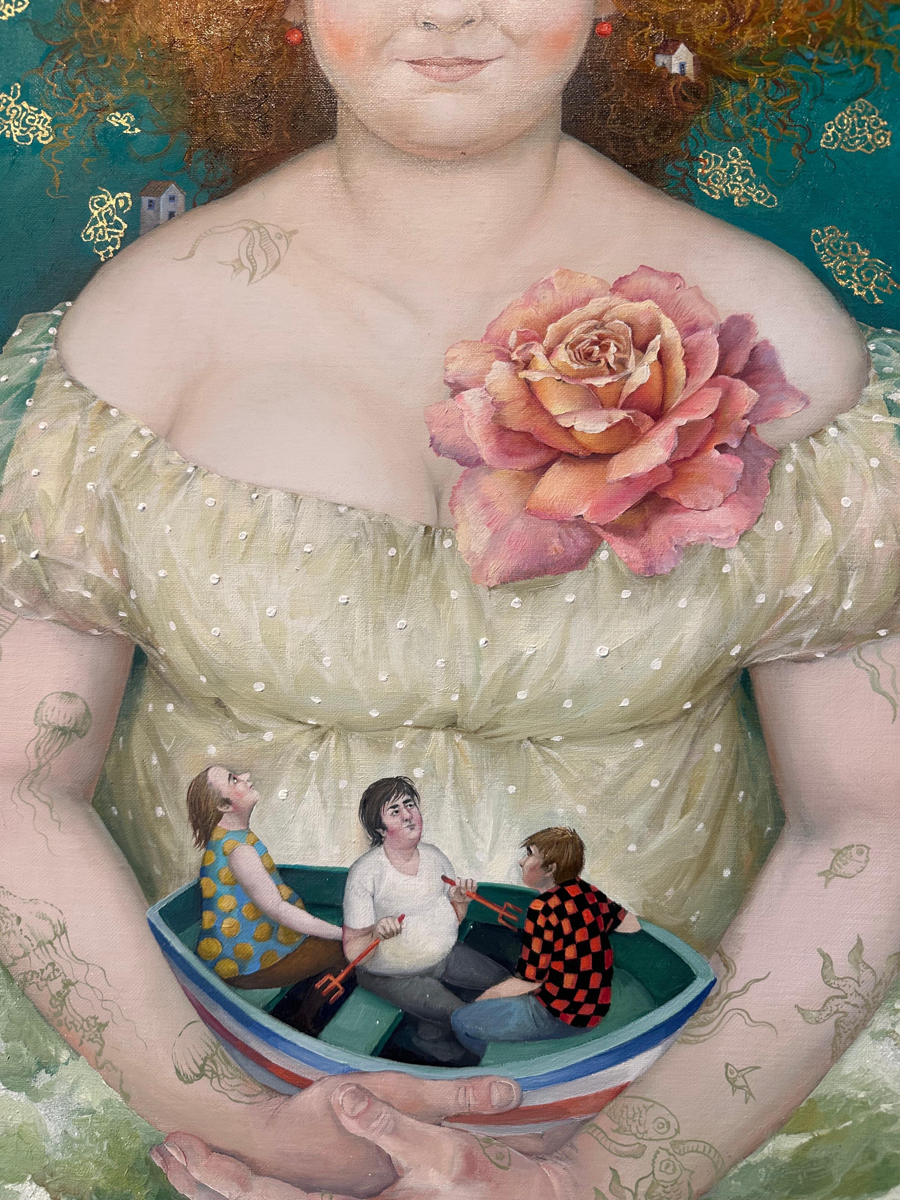 Queen of the Seas (Zeitgenössisch), Painting, von Svetlana Kalachnik