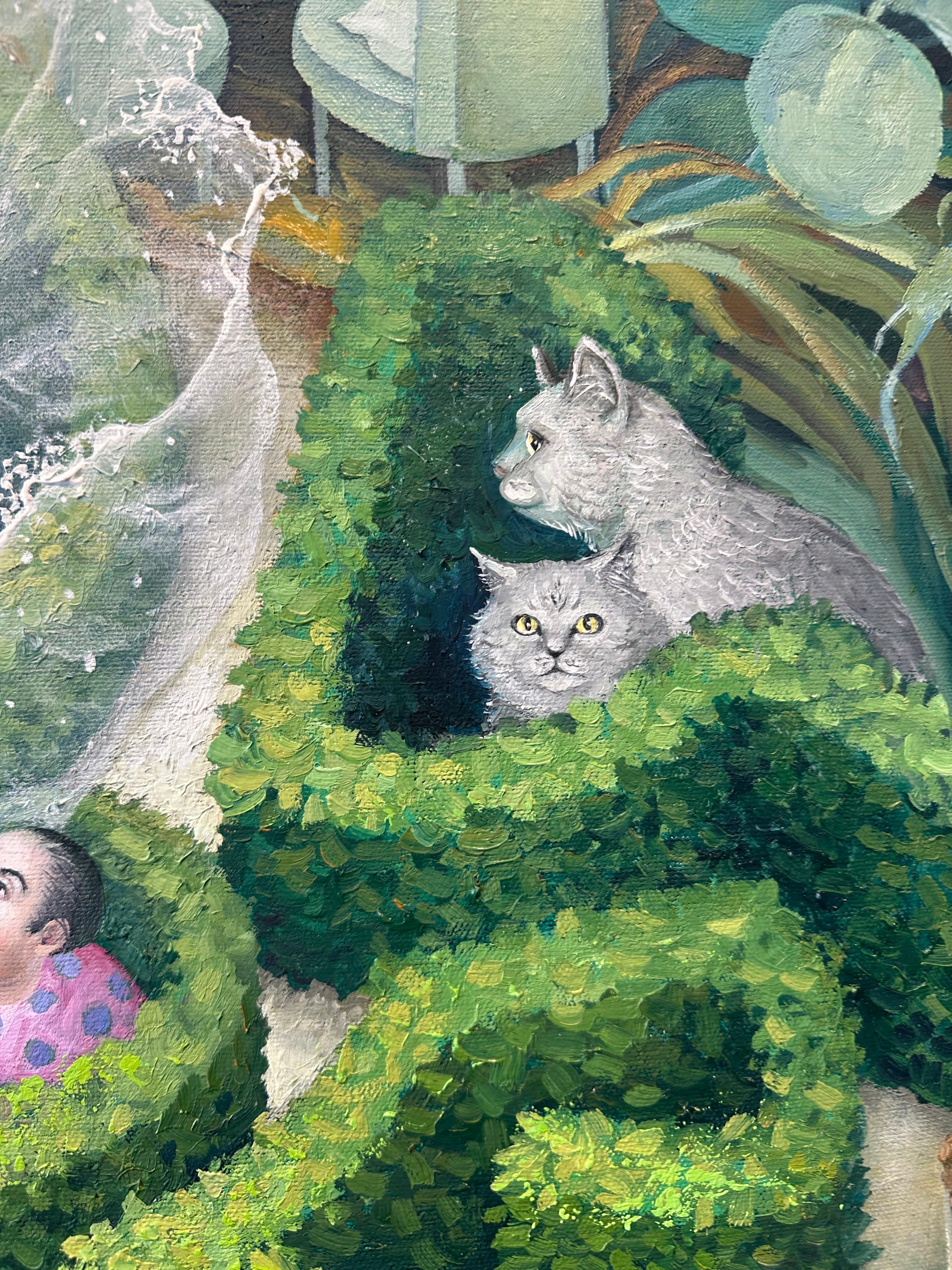 Svetlana Kalachnik’s unmistakable work expresses a mastery of the craft of painting, her art depicts situations of complicity between her characters; she takes the viewer into a world of fantasy mixed with reality. In Svetlana’s world, there is room